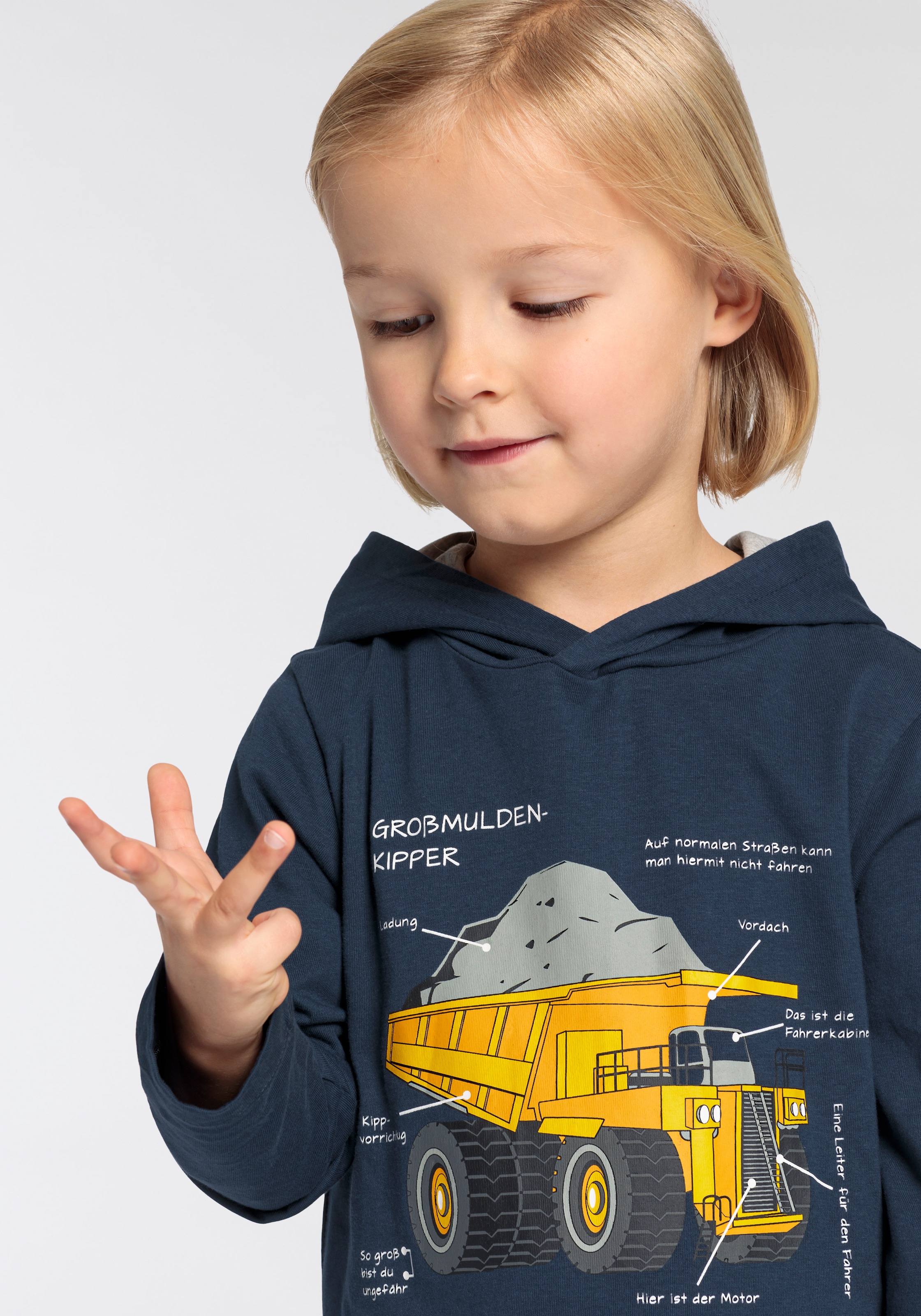 KIDSWORLD Langarmshirt »LKW KIPPER«, Druck für kleine Jungen online kaufen  | BAUR