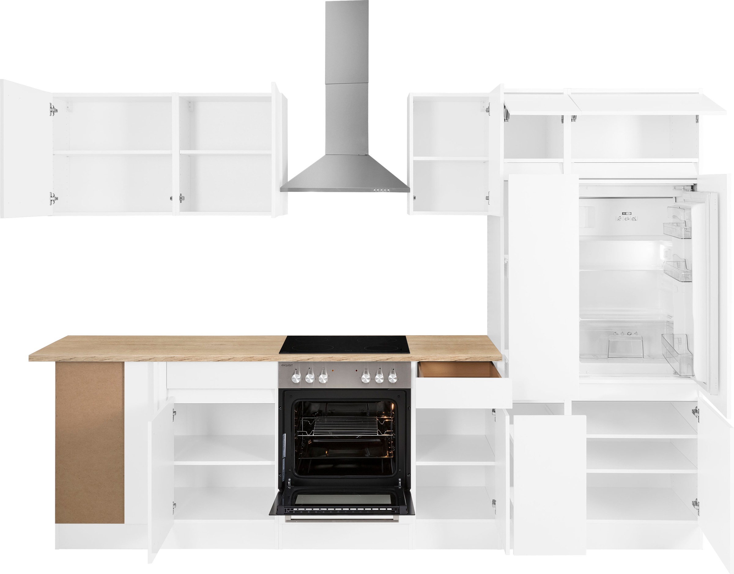 Thumbnail - OPTIFIT Winkelküche "Roth" Stellmaße 300x175 cm, wahlweise mit E-Geräten, mit Apothekerschrank