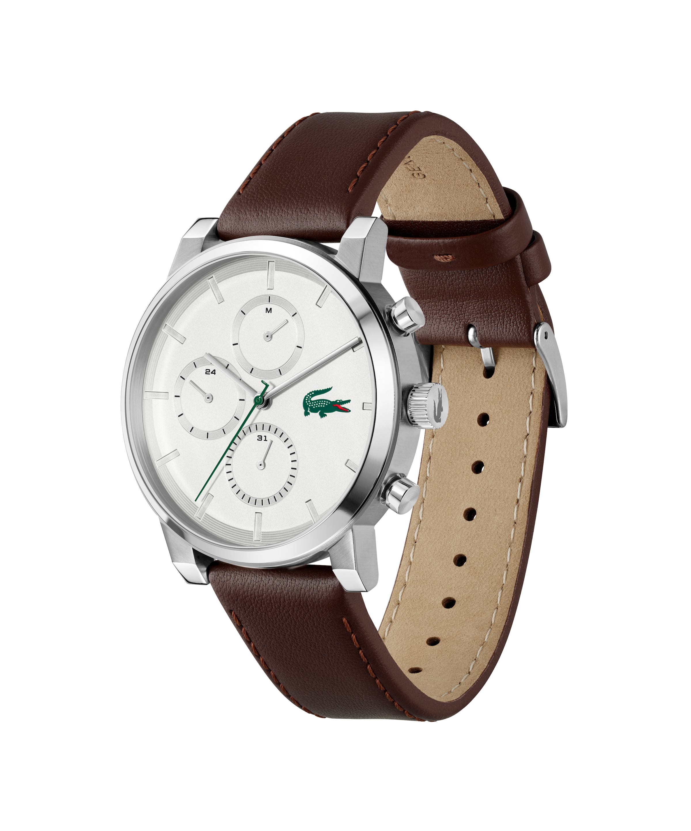 Lacoste Multifunktionsuhr »Replay« Quarzuhr, Armbanduhr, Herrenuhr, Lederarmband, analog