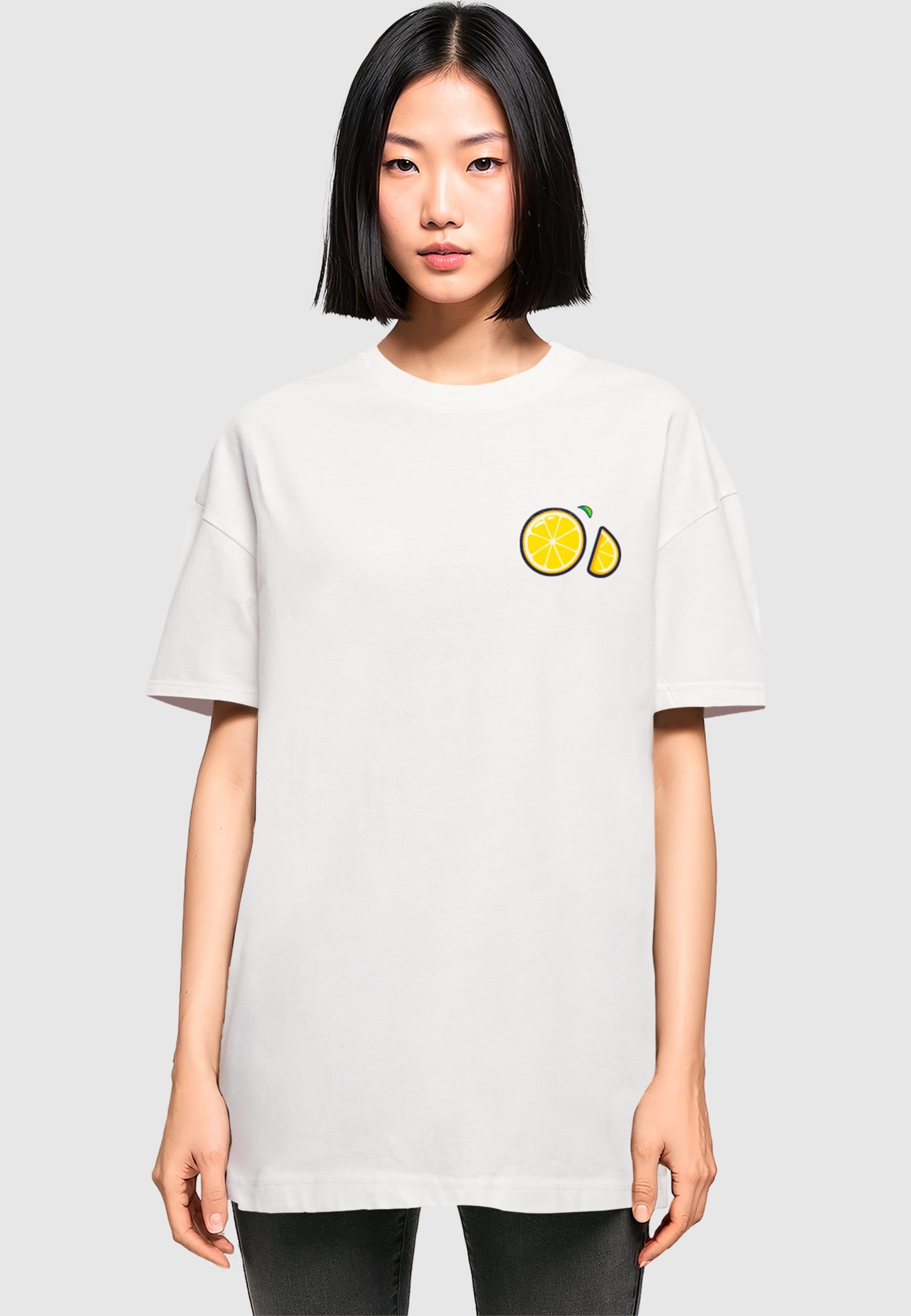 Merchcode T-Shirt »Merchcode Ladies Lemon Party Oversized Tee«, (1 tlg.)