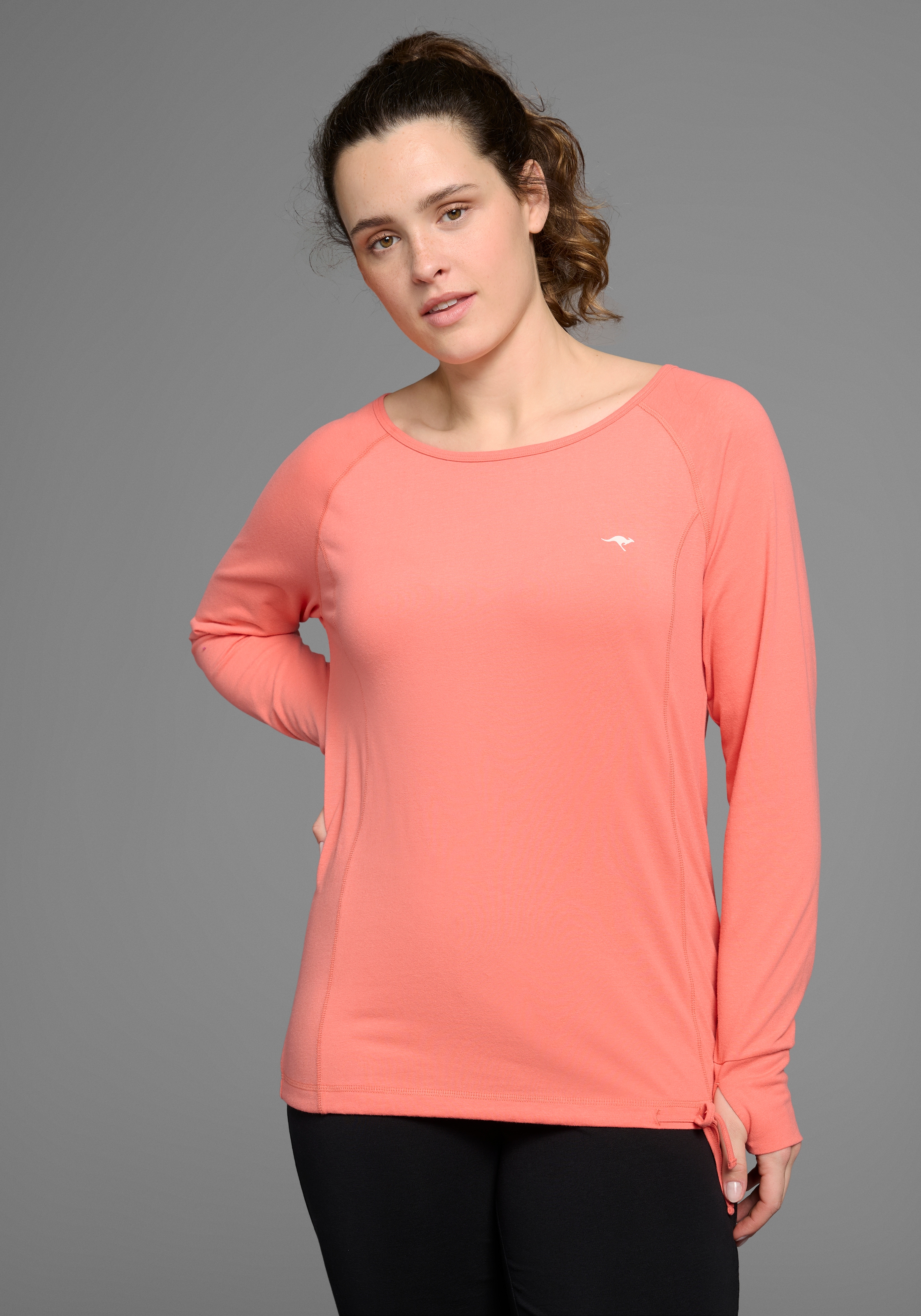 KangaROOS Langarmshirt Langarm, für Büro und Freizeit, große Größen günstig online kaufen