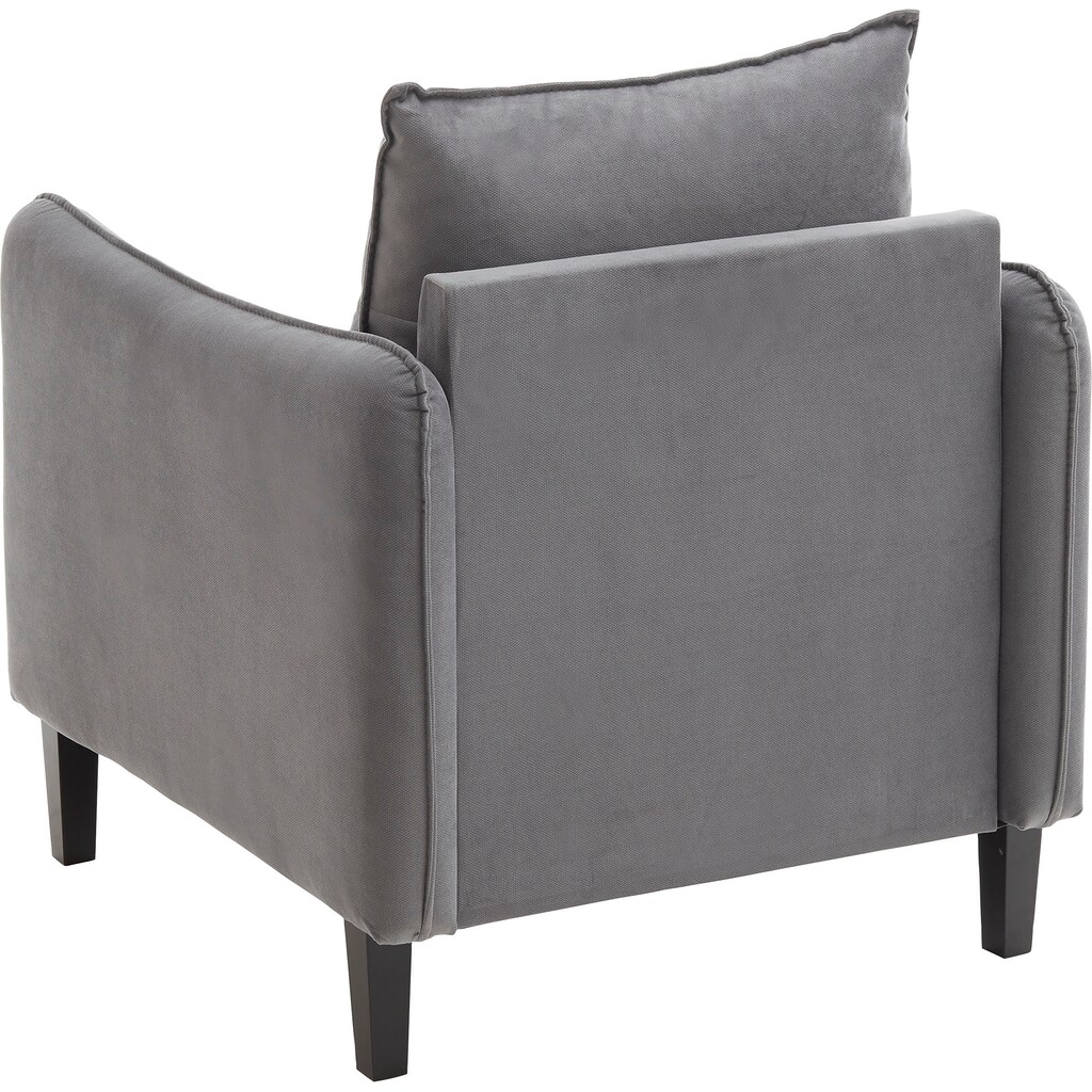 Wohnen Sessel ATLANTIC home collection Sessel »Duesseldorf«, mit losem Rückenkissen und Wellenunterfederung in Sitz Wohnen Sessel ATLANTIC home collection Sessel »Duesseldorf«, mit losem Rückenkissen und Wellenunterfederung in Sitz