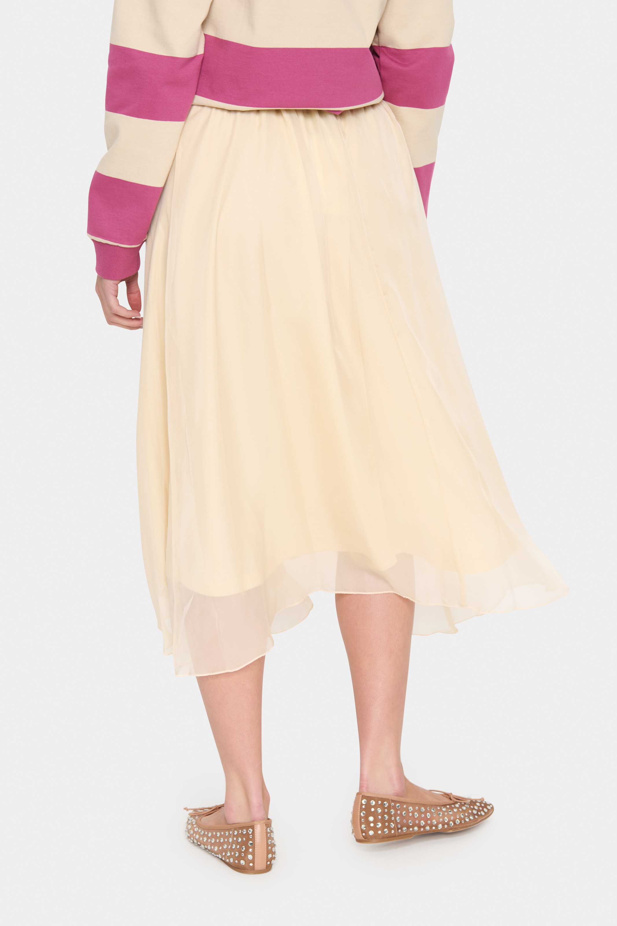 Saint Tropez Midirock "CoralSZ Skirt", aus Chiffon günstig online kaufen