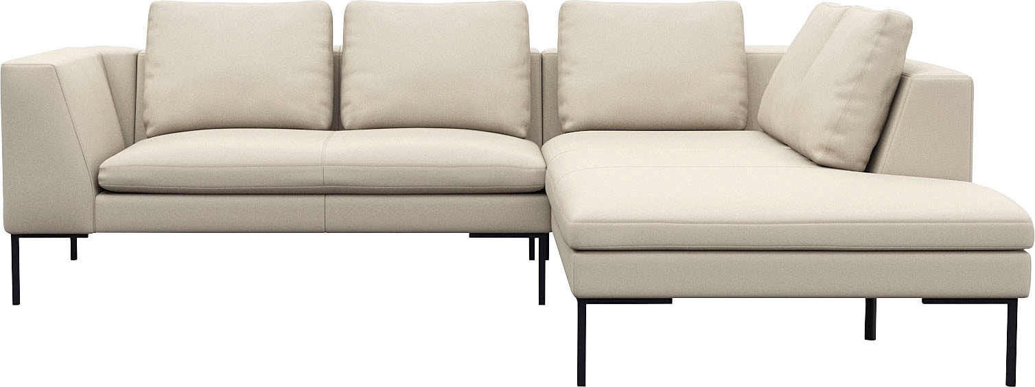 FLEXLUX Ecksofa "Loano, superbequemer Sitzkomfort durch Kaltschaum im Sitz, günstig online kaufen