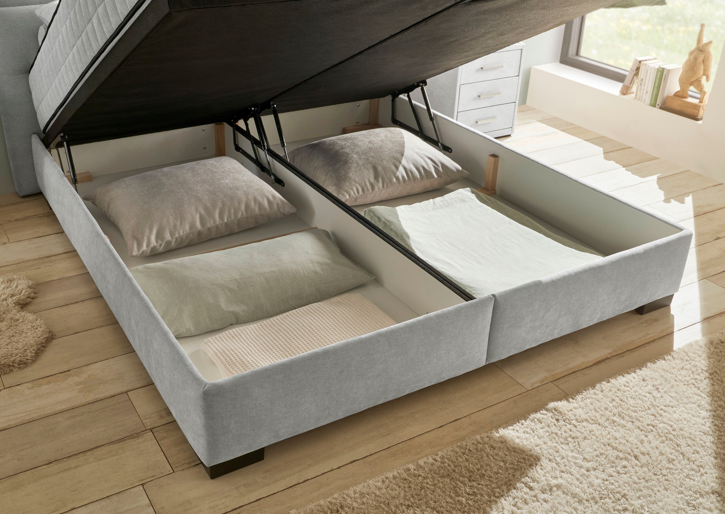 ED EXCITING DESIGN Boxbett »Nagol«, mit Bettkasten, mit Wendematratze, erhältlich in verschiedenen Breiten