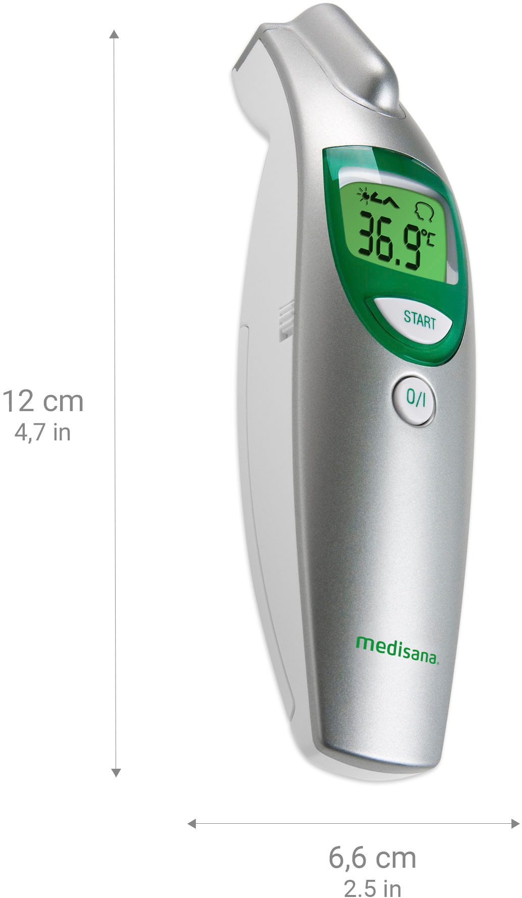 Medisana Infrarot-Thermometer »FTN«, Messung von Körper-, und Oberflächentemperatur mit Fieberalarm.