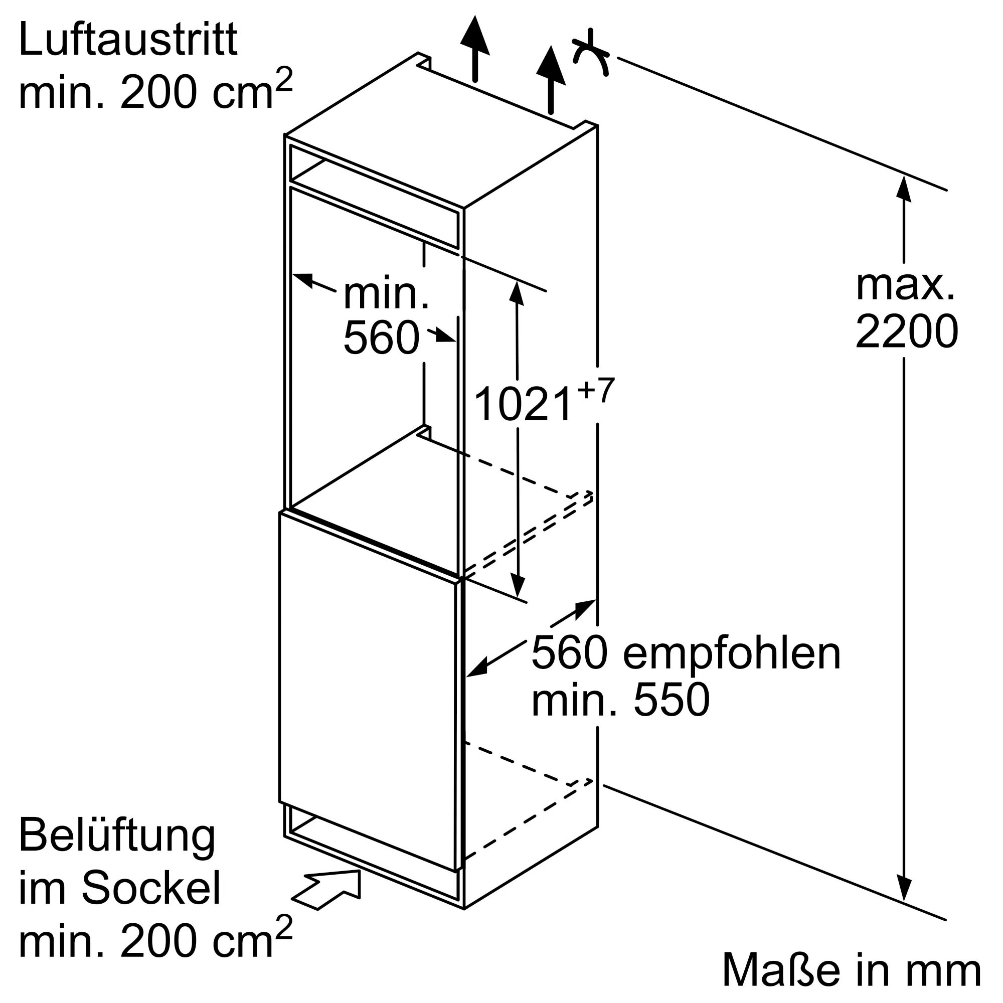 BOSCH Einbaukühlschrank »KIR31ADD1«
