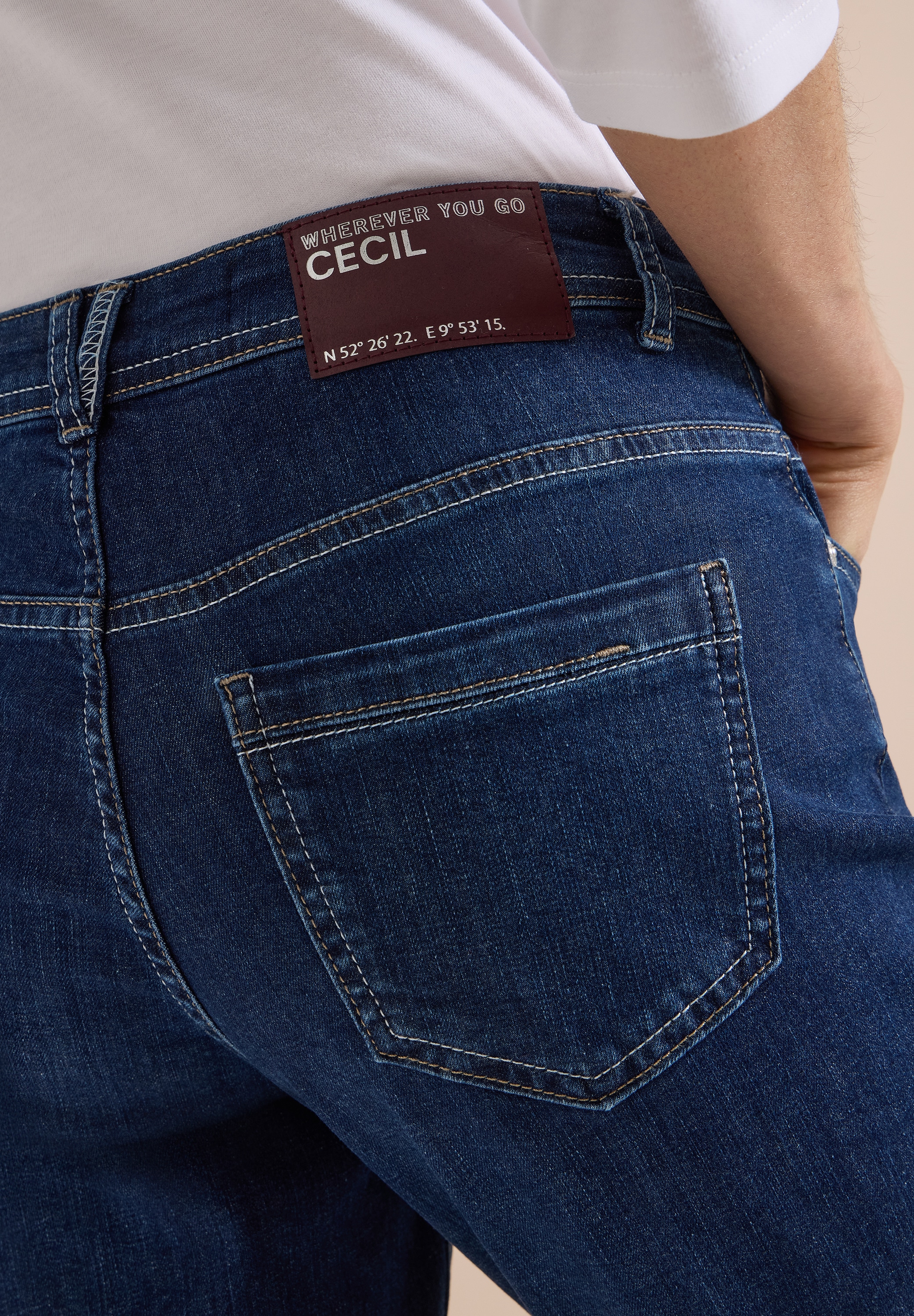 Cecil Straight-Jeans »Style Scarlett« mit Turn-Up-Detail