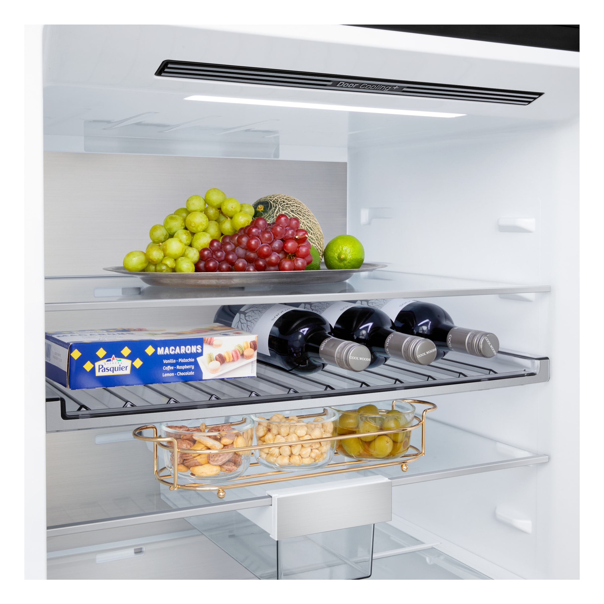 LG Kühl-/Gefrierkombination Serie 7 »GBBW726AEV« 186 cm hoch 69,7 cm breit Vollintegrierbarer Kühlschrank dank frontaler Luftzufuhr und Abluft