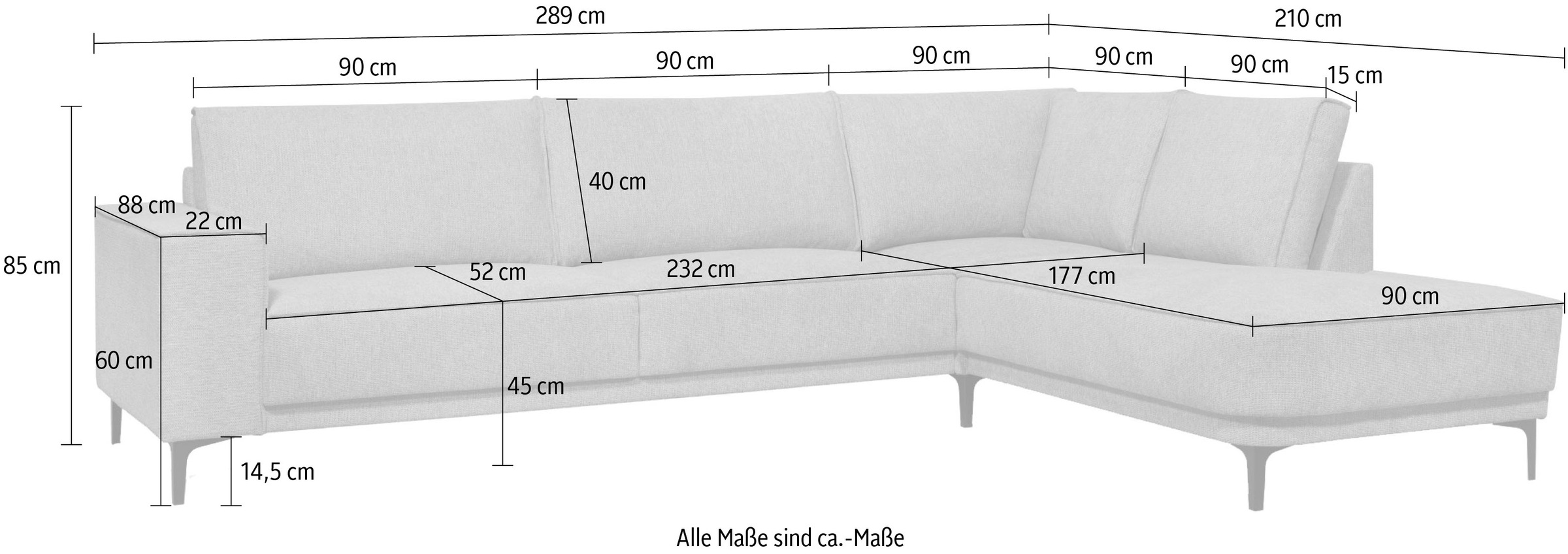 PLACES OF STYLE Ecksofa