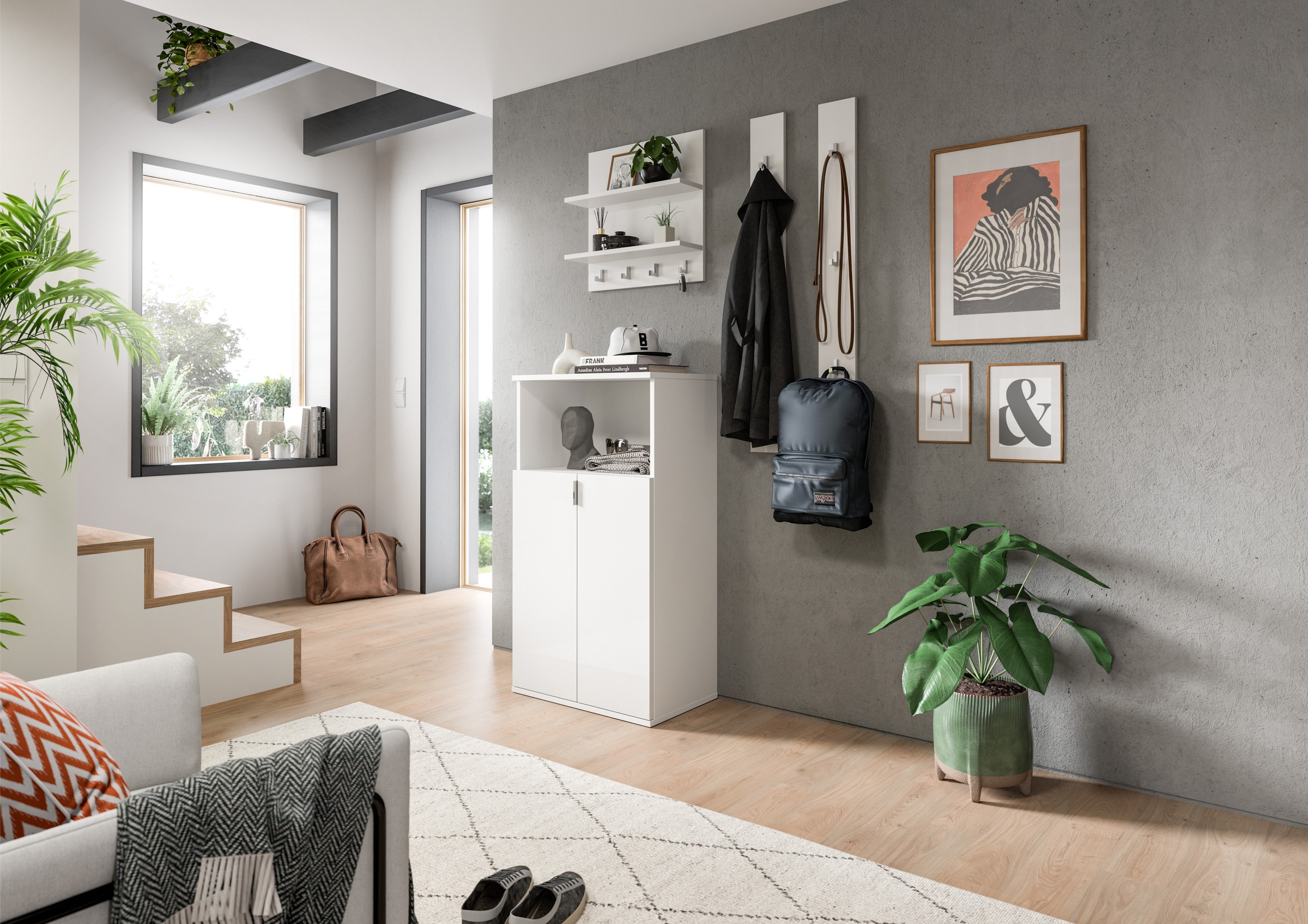 INOSIGN Garderoben-Set "Trondheim, Garderobenset 3-tlg. Breite 111 cm," 3 S günstig online kaufen