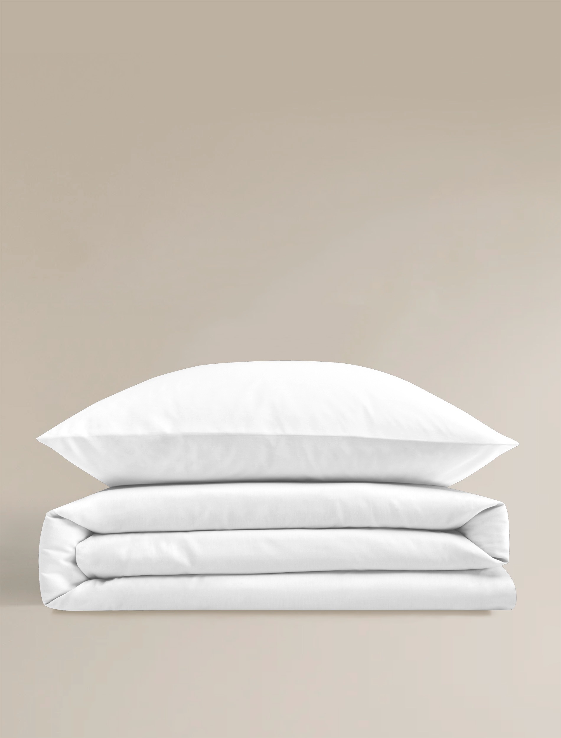 Thumbnail - BIERBAUM Bettwäsche "Elegant uni" 2 Stk. Mako-Satin, 100 % Baumwolle, Uni, pflegeleicht