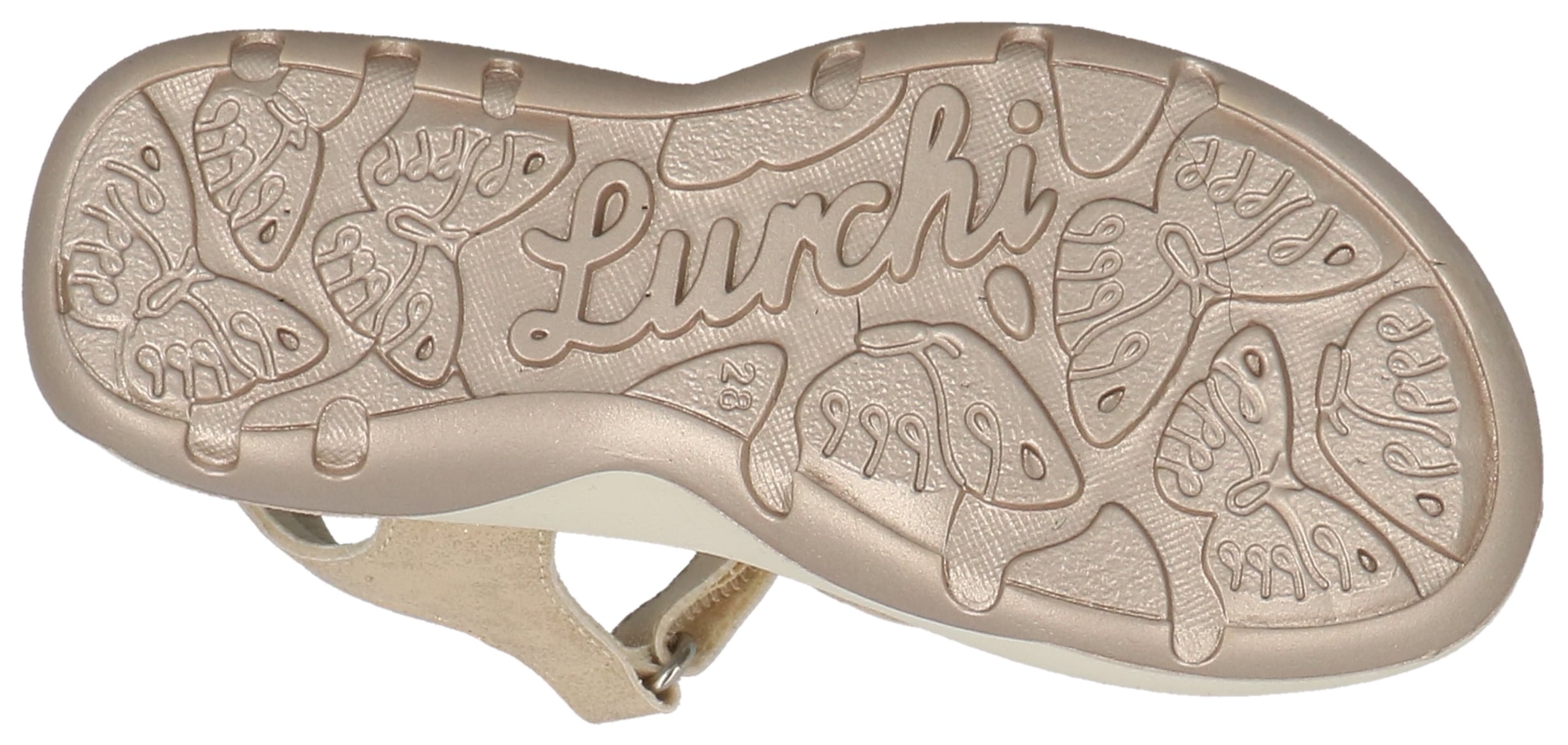 Lurchi Sandale »Flora«, Sandalette mit Klettverschlüssen, Größenschablone zum Download