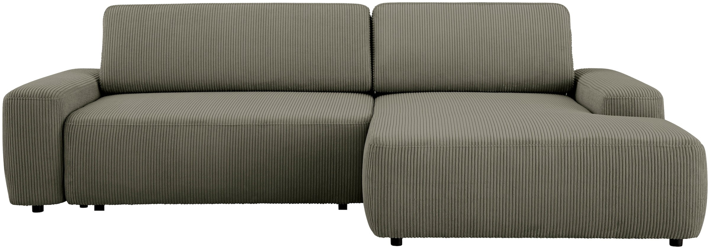 Home affaire Ecksofa "TORGE (264cm), Schlafsofa in Cord, Samtvelours o Stru günstig online kaufen