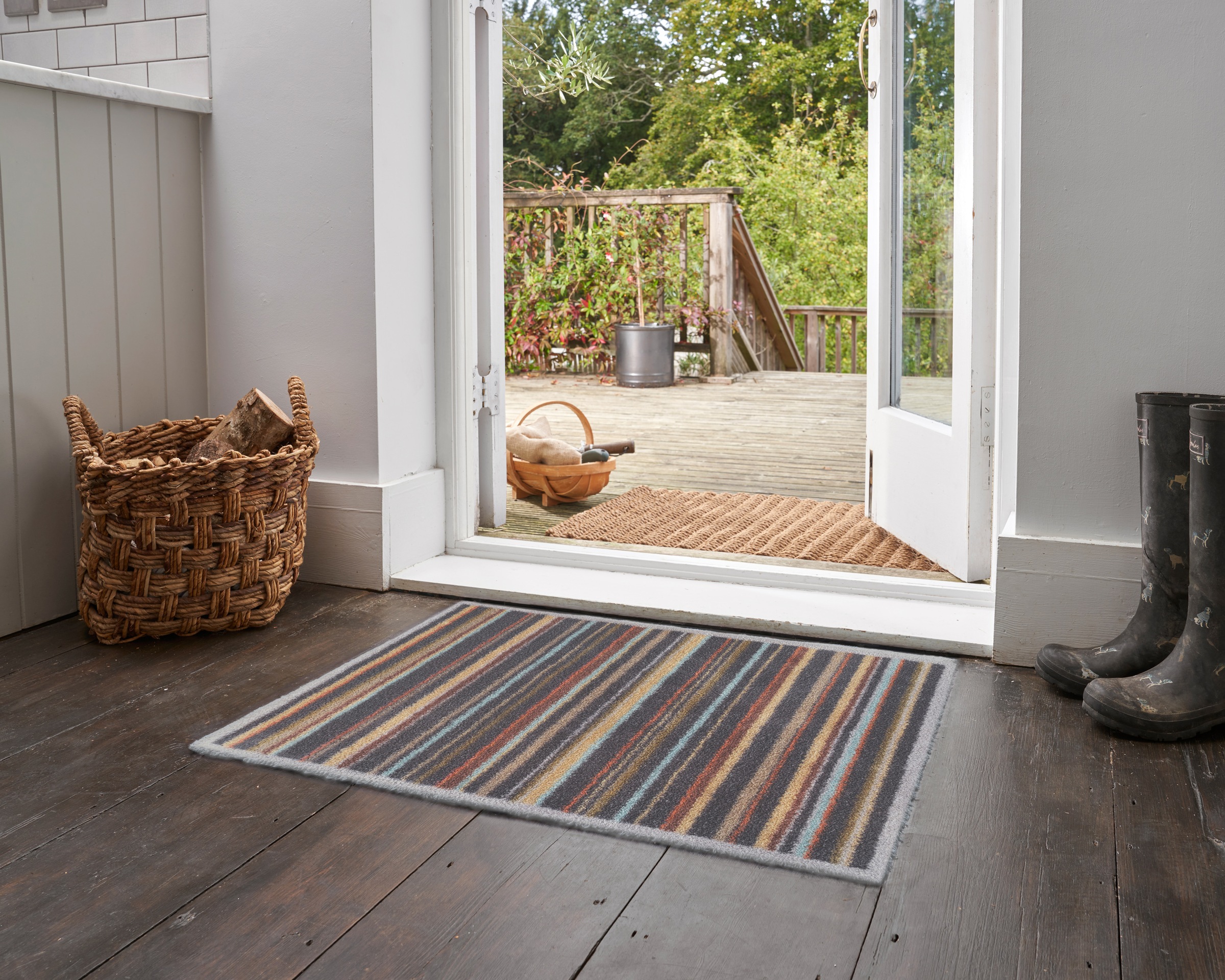 Turtle Mat Fußmatte "Hawthorn Stripe" rechteckig 9 mm Höhe günstig online kaufen