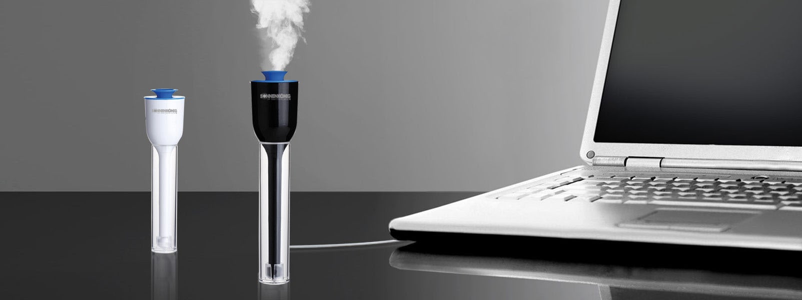 Sonnenkönig Luftbefeuchter »Tulip weiss, Bef. 30ml/h USB, bis 15m2 Raumgrösse, portabel,« klein, Auto-Stopp nach 6 Std. Ultraschall Vernebler