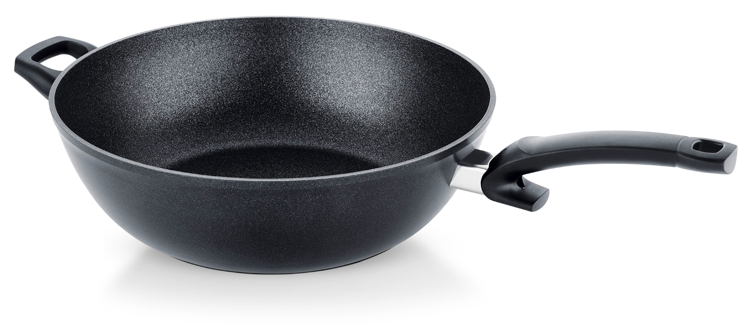 Fissler Wok "Adamant" Aluminium 1 Stk. tlg. induktionsgeeignet, kratzfeste Antihaft-Beschichtung, Made in Germany