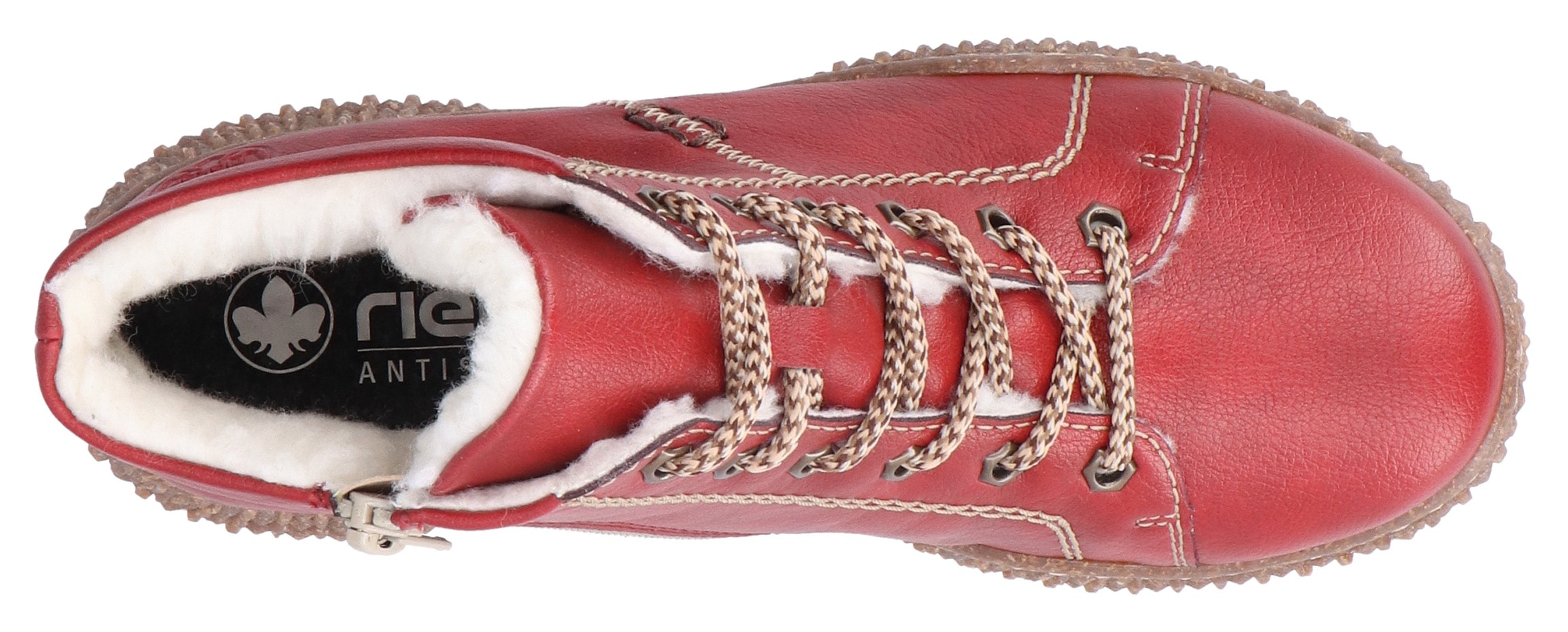 Rieker Winterboots, Schnürboots, Stiefelette, High Top Sneaker mit Innenreißverschluss