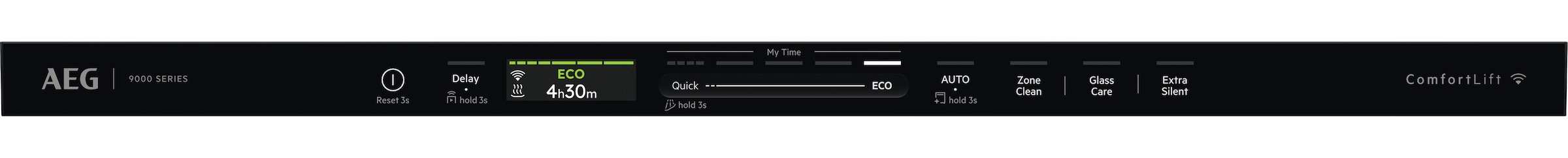 AEG vollintegrierbarer Geschirrspüler 9000 XXL »GI9700X4PC« Leise Spülmaschine 36dB ComfortLift: Be- & Entladen ohne Bücken