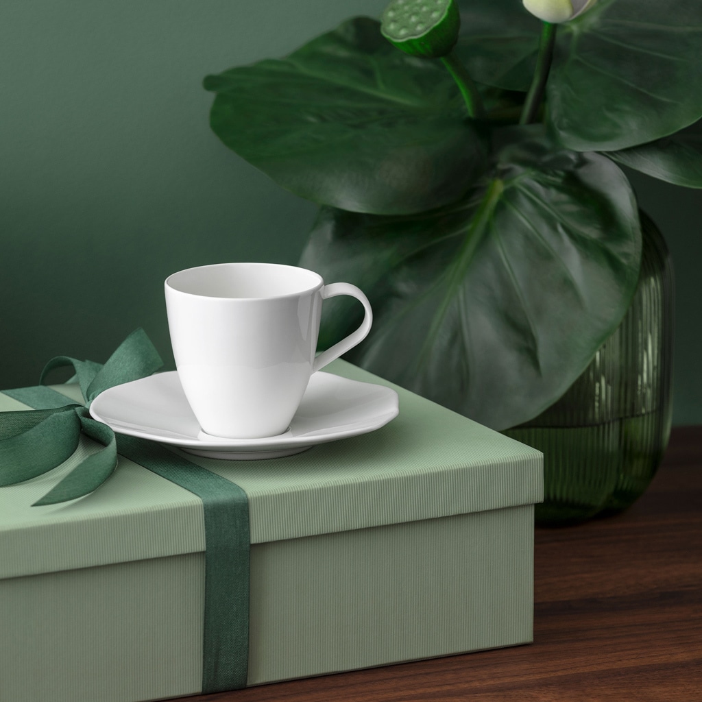 Villeroy & Boch Tasse »Kaffeetassen Pura 150 ml 6er Set weiß« Spülmaschinenfest, Mikrowellensicher