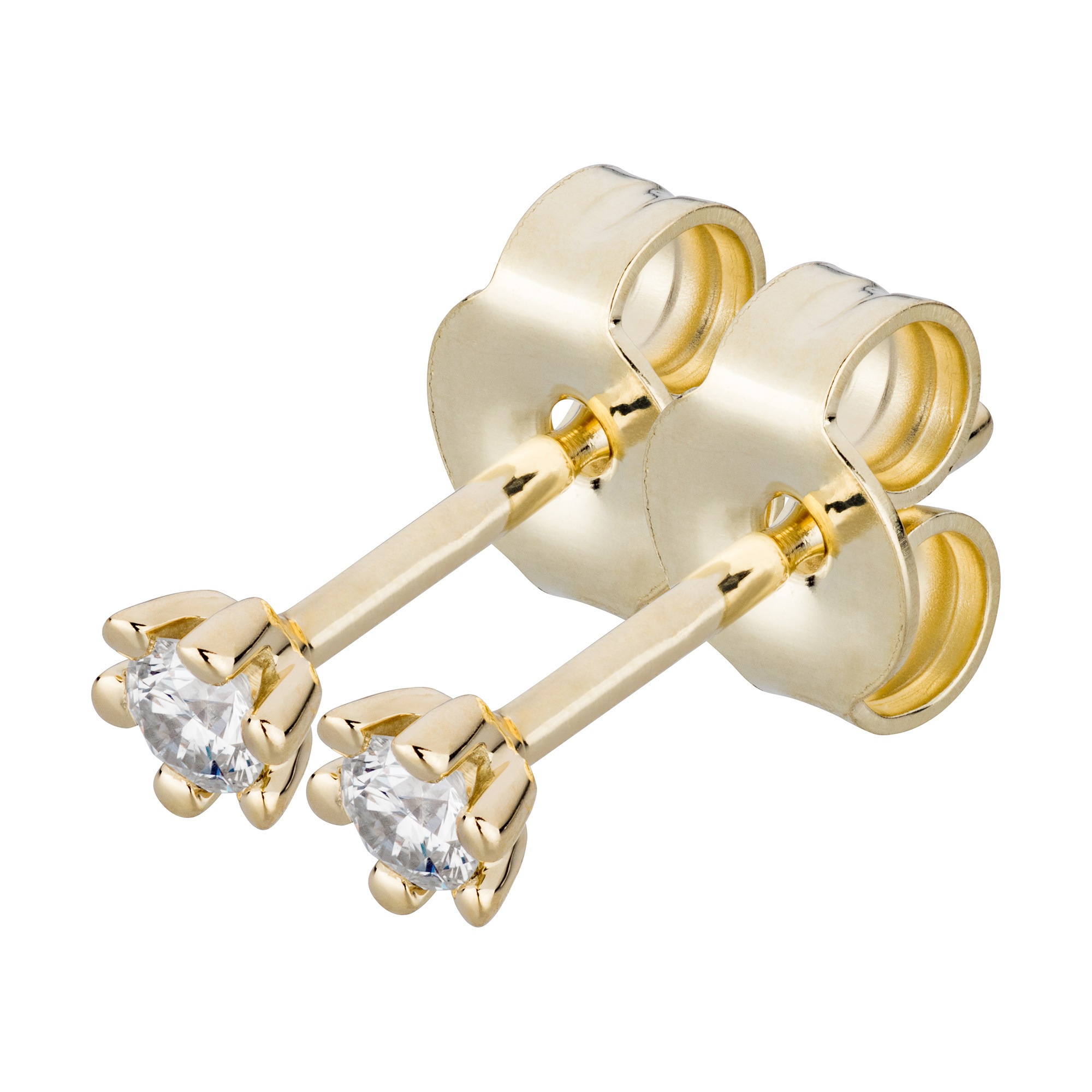 Orolino Paar Ohrstecker »Gold 585 mit 2x Brillant zus. 0,10ct.«