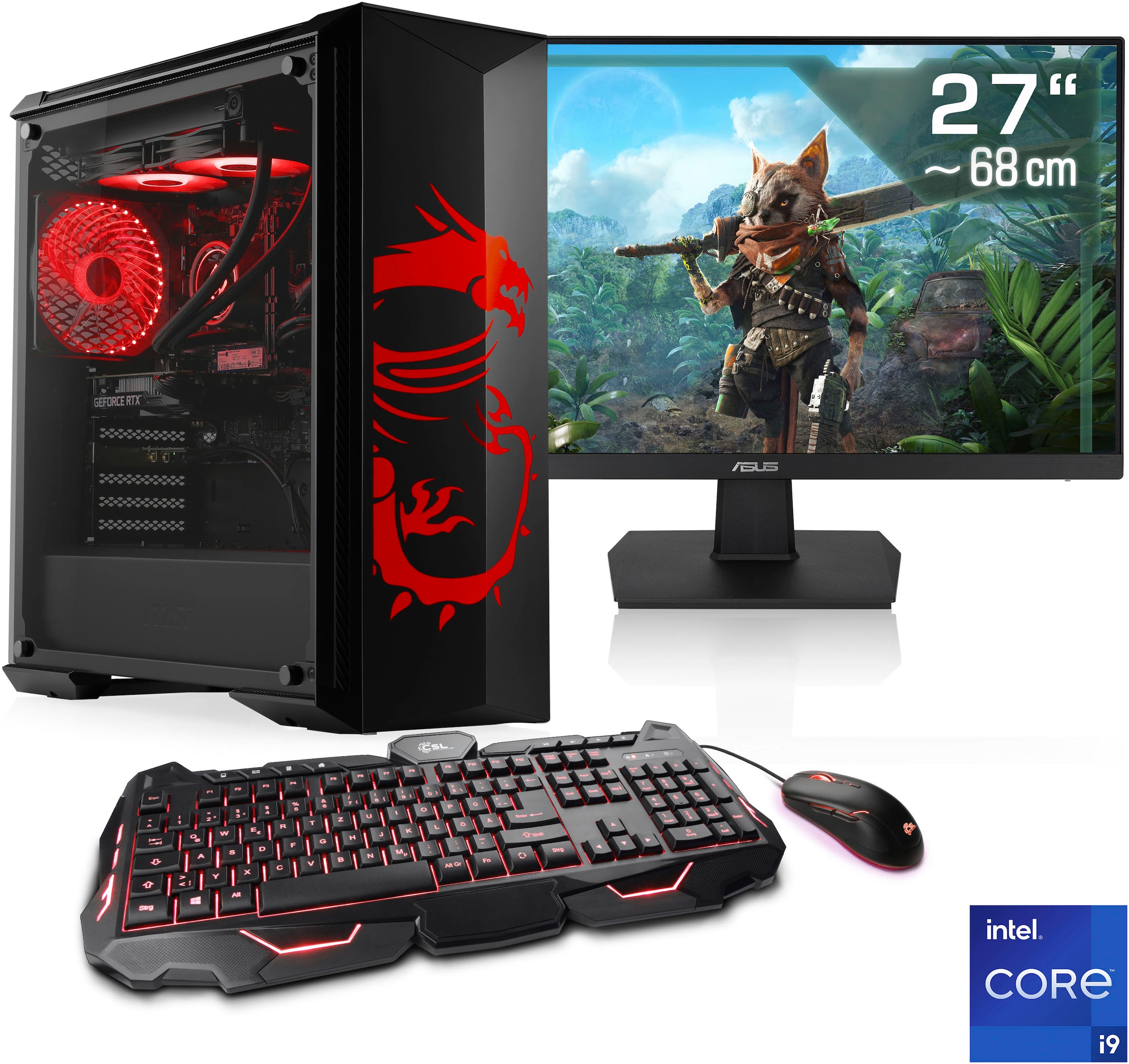 Gaming-PC-Komplettsystem »HydroX V29587 MSI Dragon Advanced Edition«