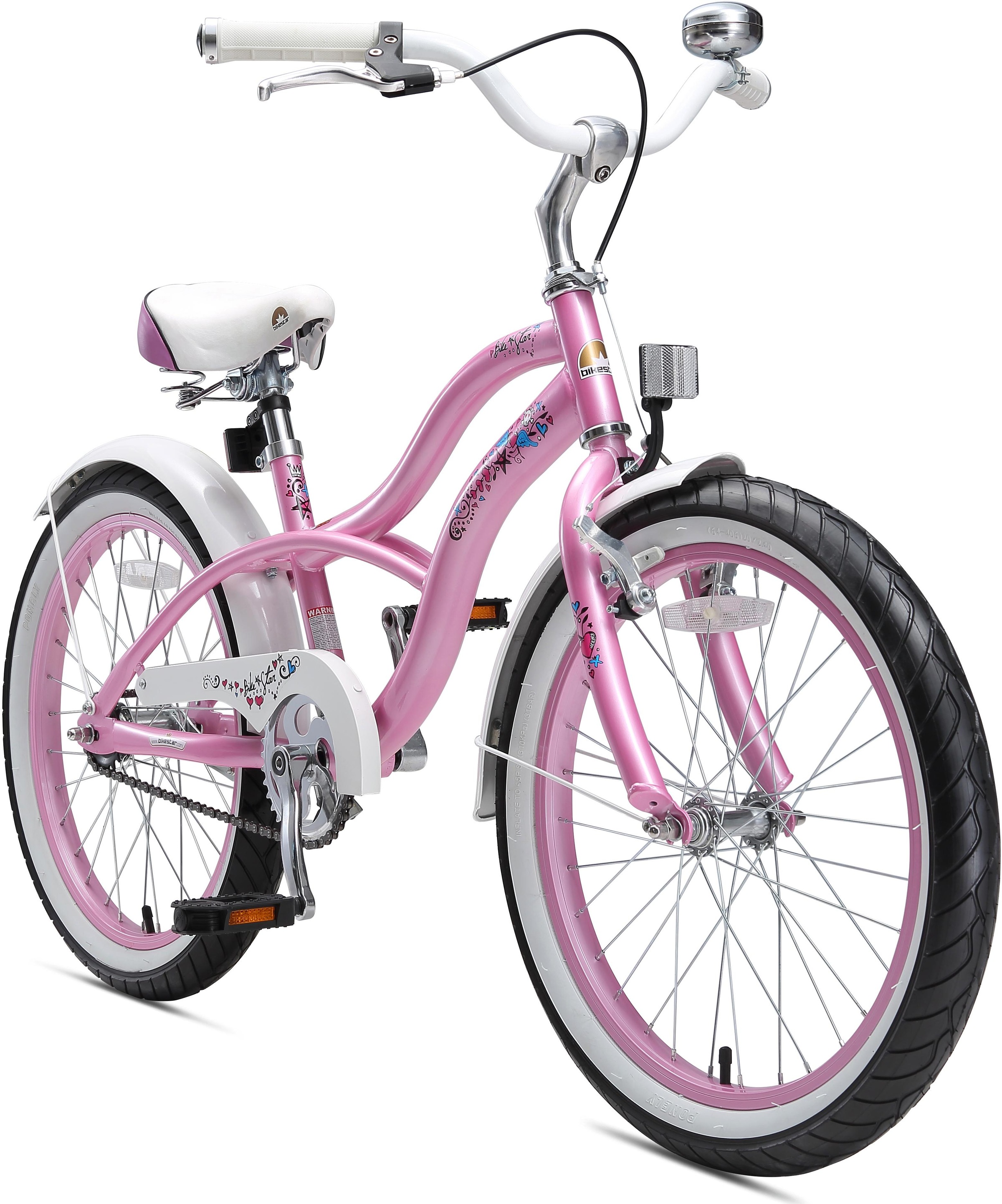 Bikestar Jugendfahrrad »Cruiser«, 1 Gang, für Damen