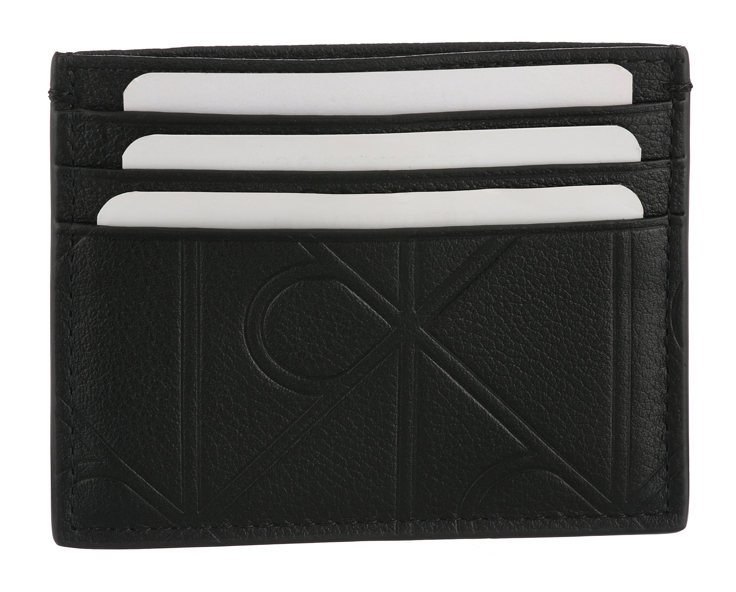 Calvin Klein Kartenetui »XL EMBLEM AOP EMBOSS CARDHOLDER« Minigeldbeutel, Portemonnaie, Money Pocket mit CK-Logo