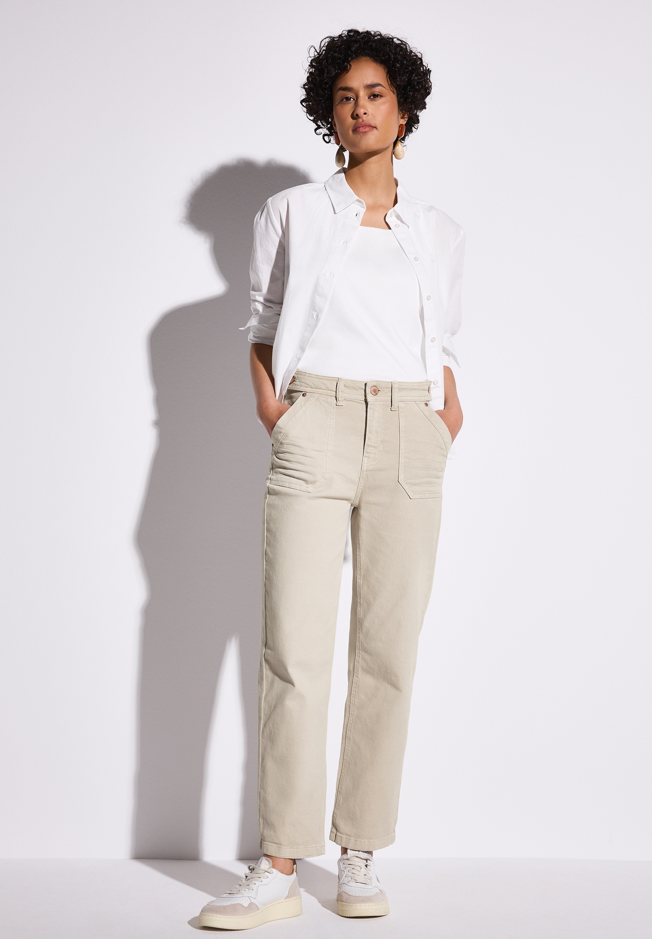 STREET ONE Straight-Jeans, High Waist