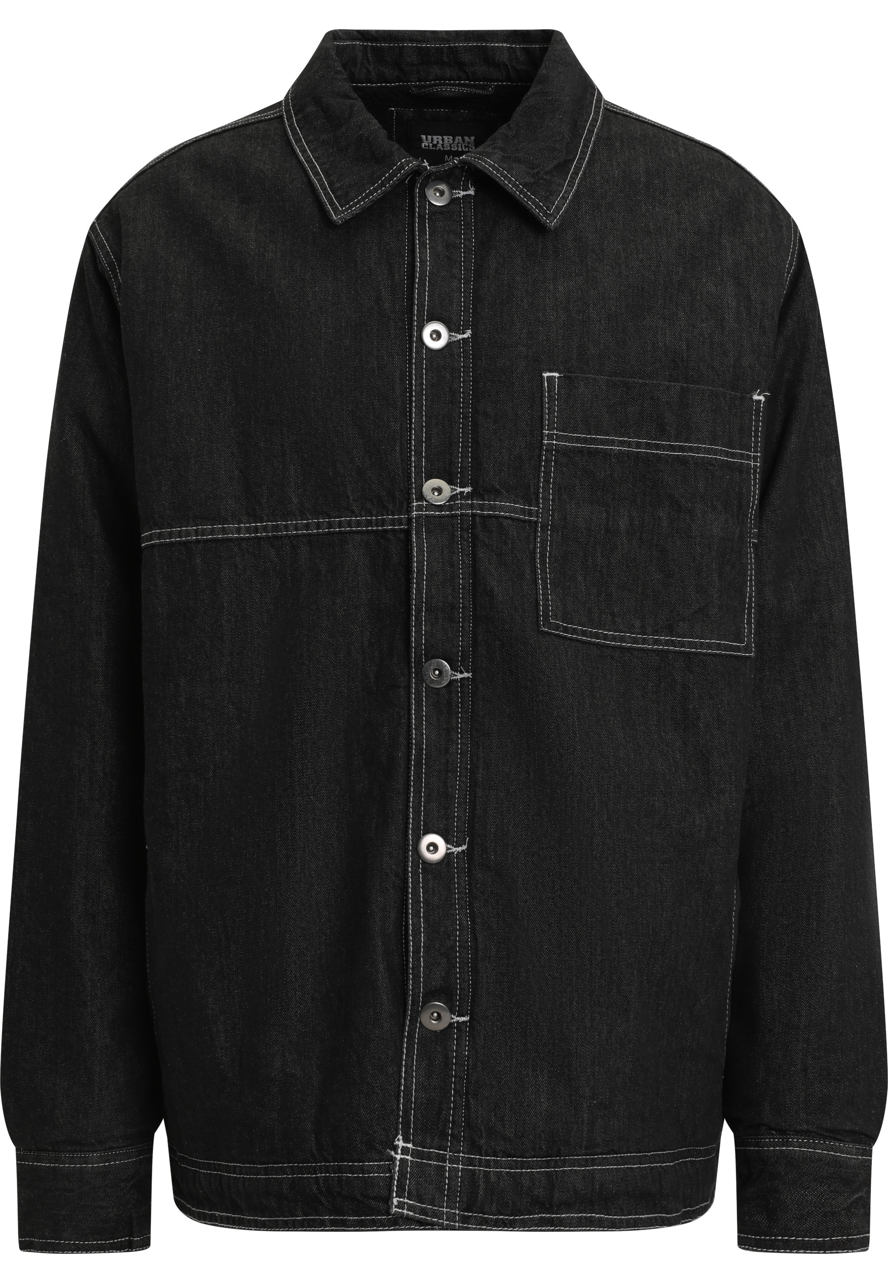 URBAN CLASSICS Allwetterjacke "Urban Classics Herren Oversized Trucker Jacket" 1 Stk. tlg. ohne Kapuze