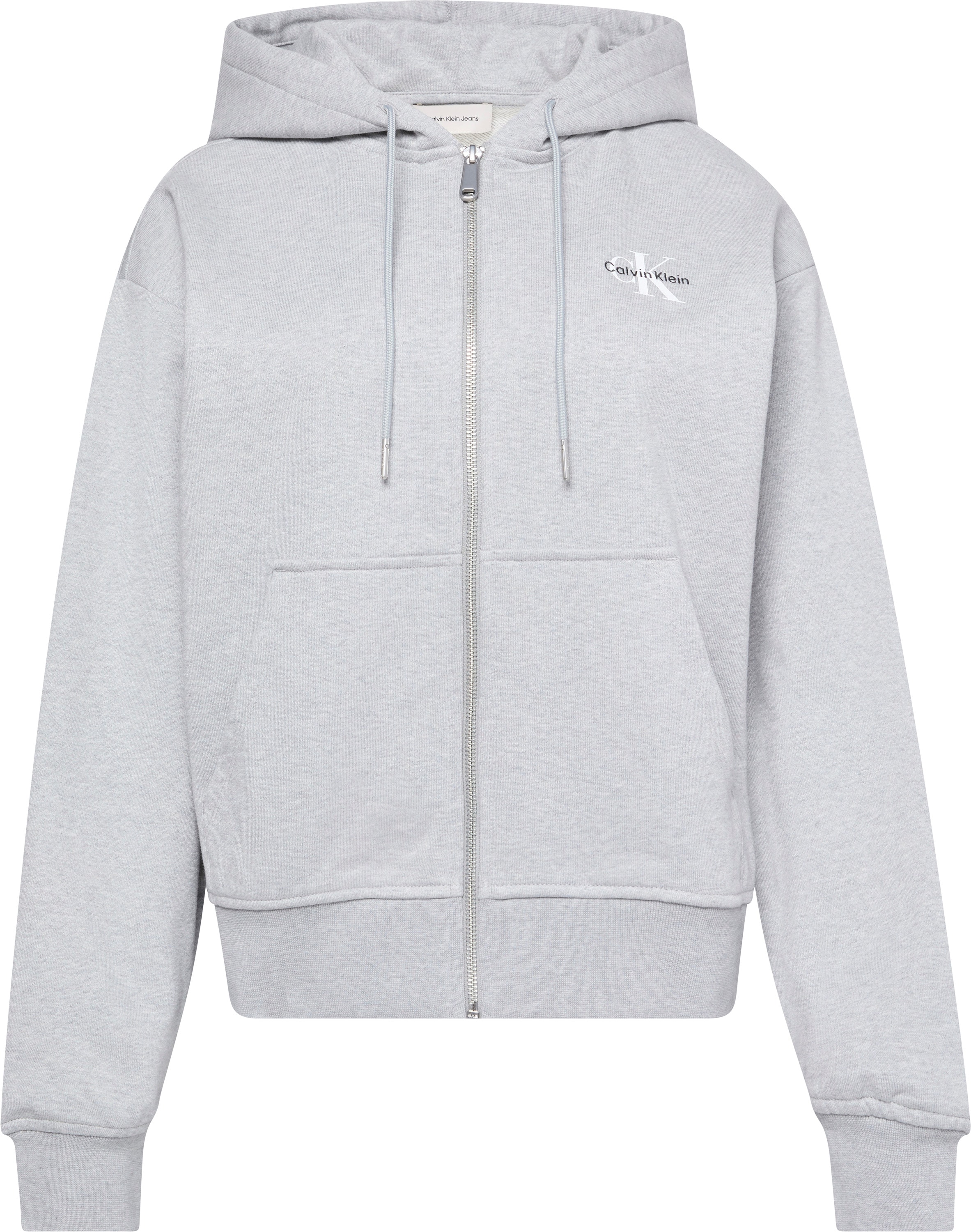 Calvin Klein Jeans Sweatjacke »MNLG FRNCH TRRY FZ B«, Mit Rundhalsausschnitt