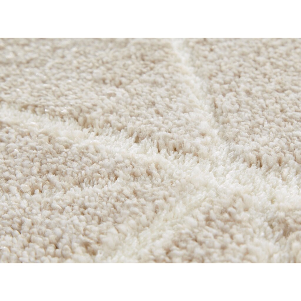 Wohnen Teppiche ELLE DECORATION Teppich »Arles«, rechteckig, 17 mm Höhe, Dichtgewebt, Geometrisches Muster, Hoch-Tief Struktur, 