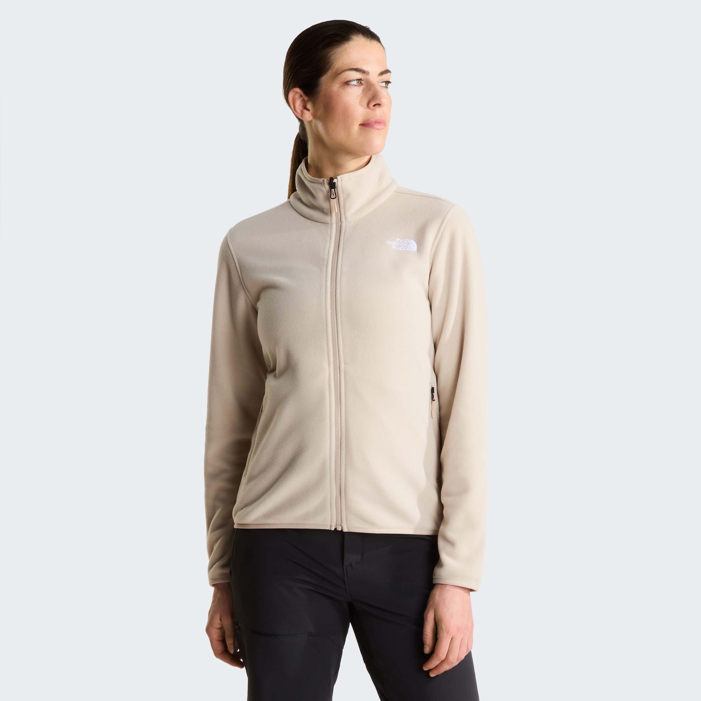 The North Face Fleecejacke "W GLACIER FLEECE JACKET" für Erwachsene, feuchtigkeitsabweisendes Material, sportlicher Stil