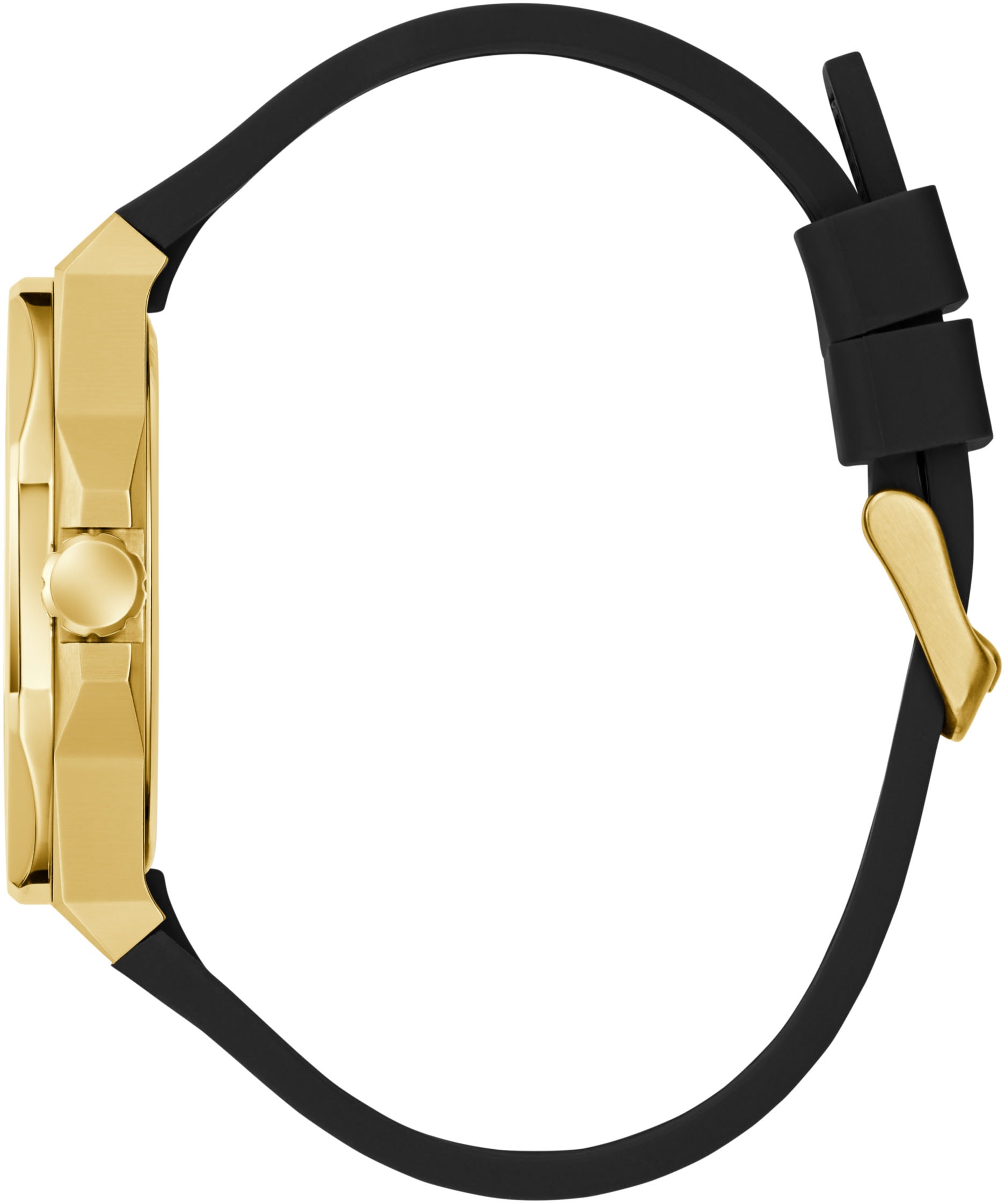 Guess Quarzuhr »EMPEROR«, Armbanduhr, Herrenuhr, Silikonarmband, Geschenkidee, analog