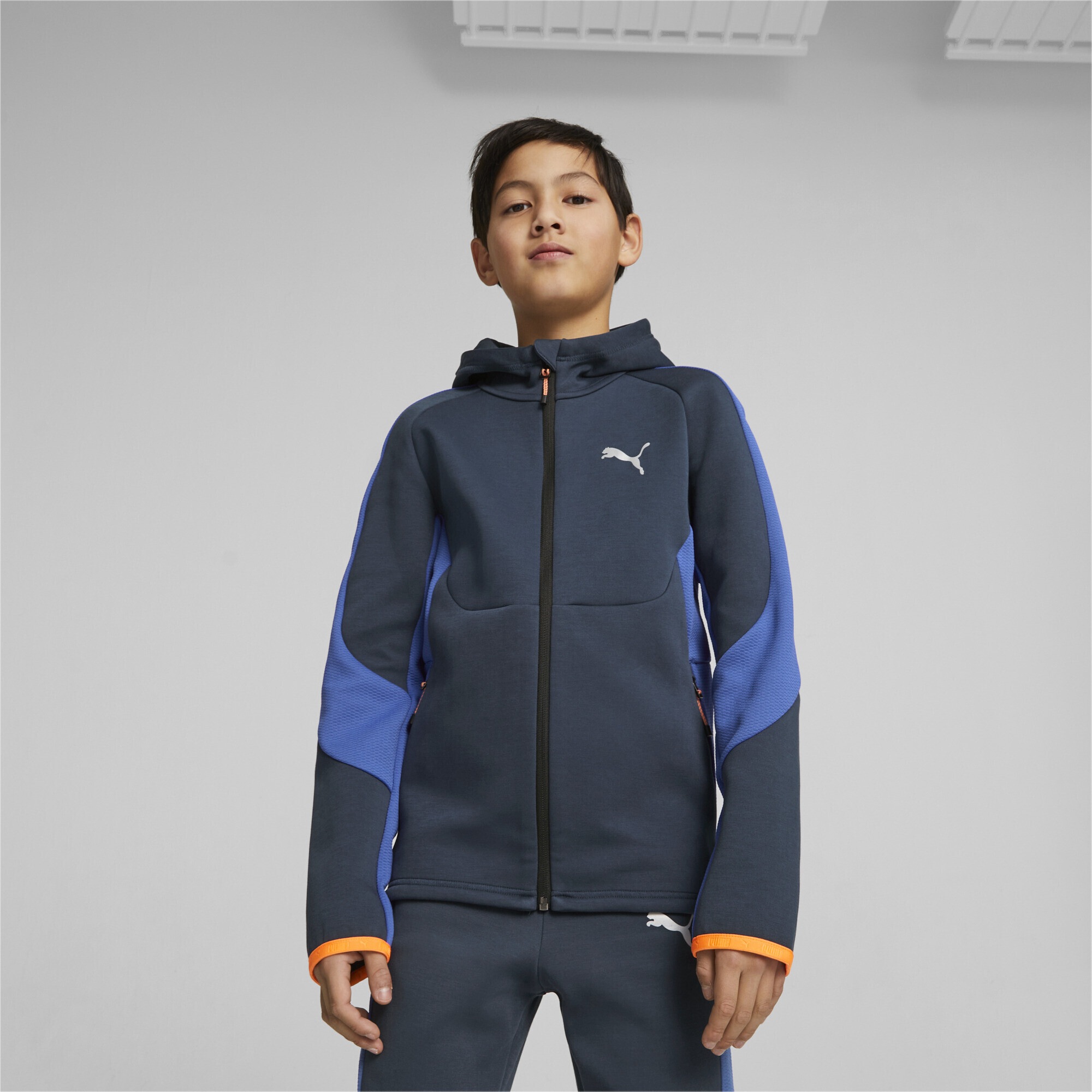 PUMA Sweatshirt »Recycelte Materialien: Evostripe Reißverschluss-Hoodie«