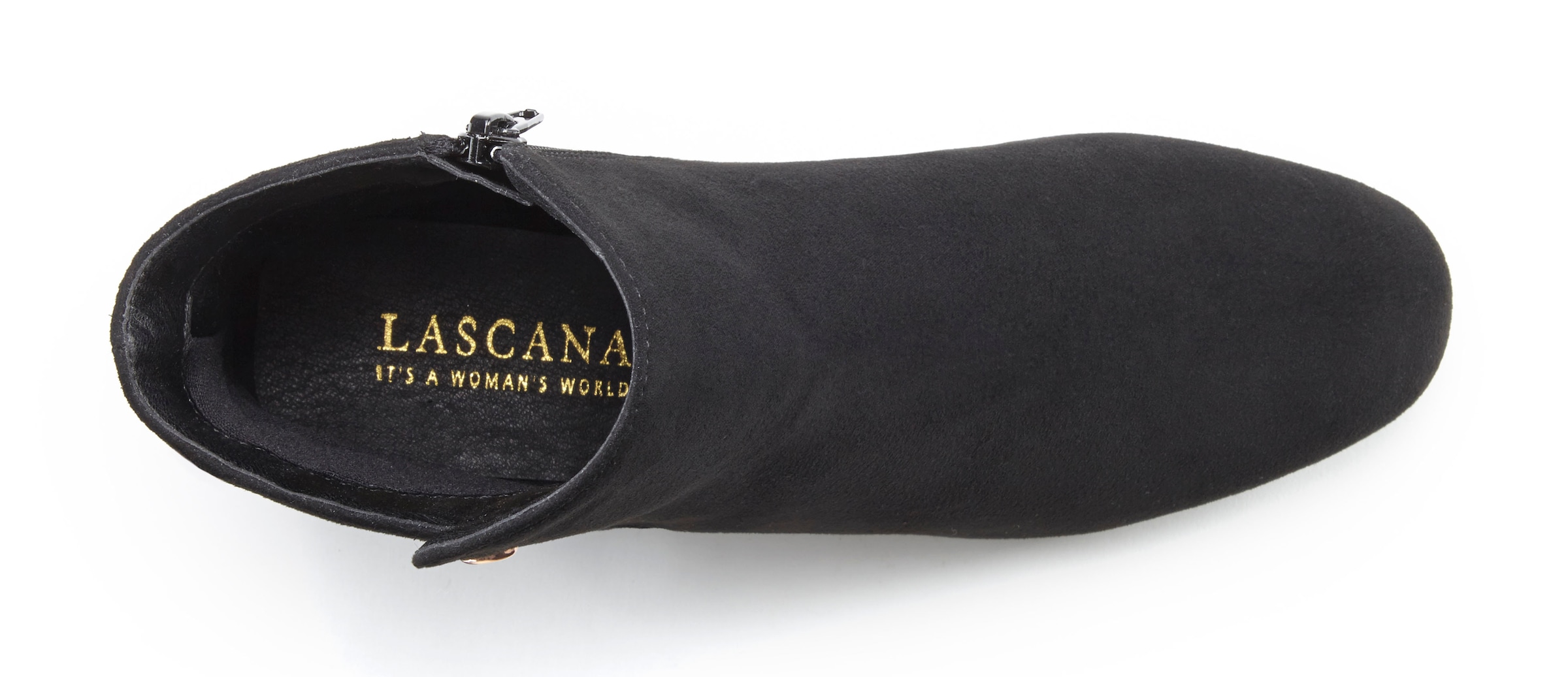 LASCANA Stiefelette, mit bequemen Blockabsatz, Ankle Boots, Stiefel VEGAN
