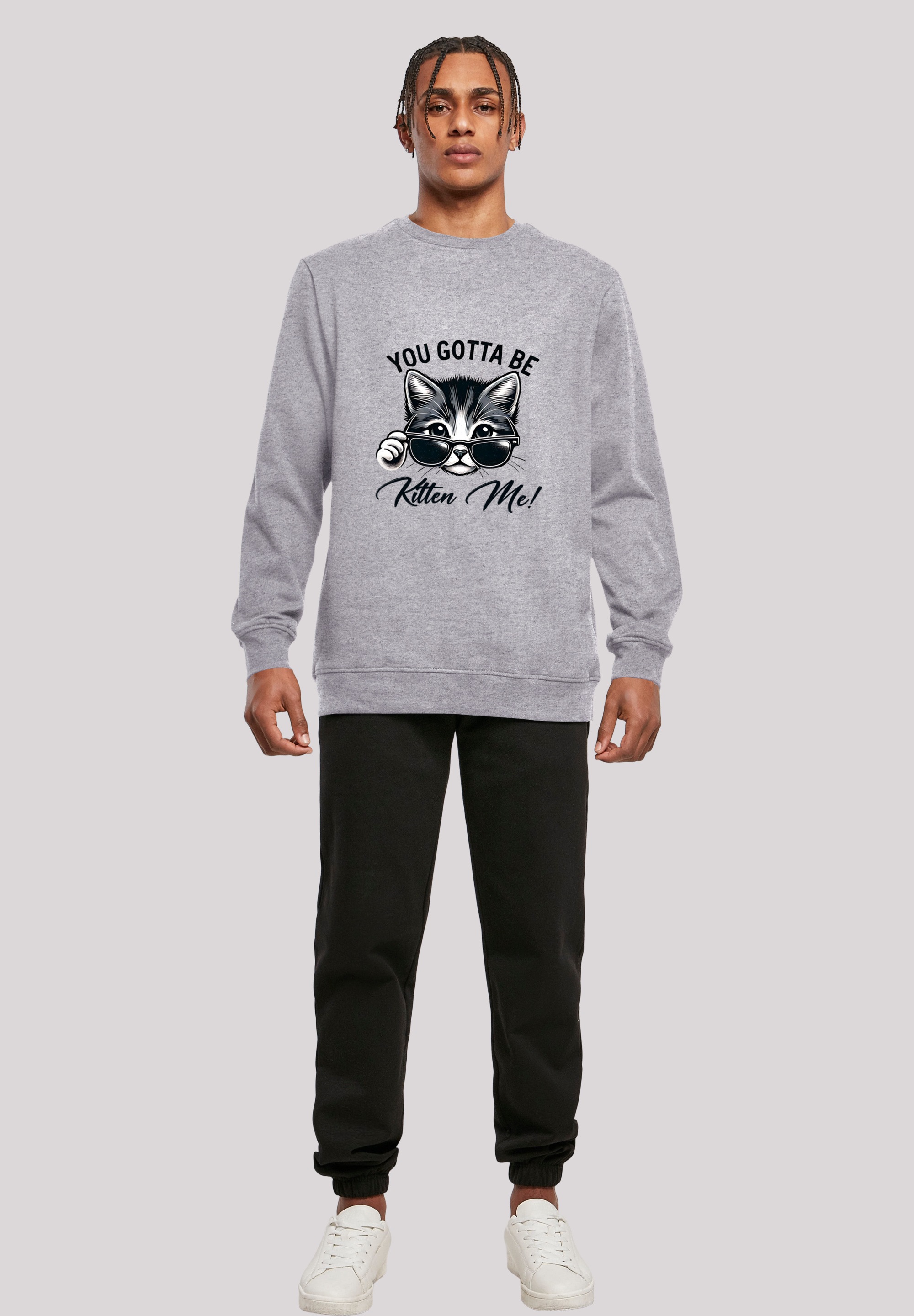 F4NT4STIC Sweatshirt »Kätzchen You Gotta Be Kitten Me!«, Premium Qualität