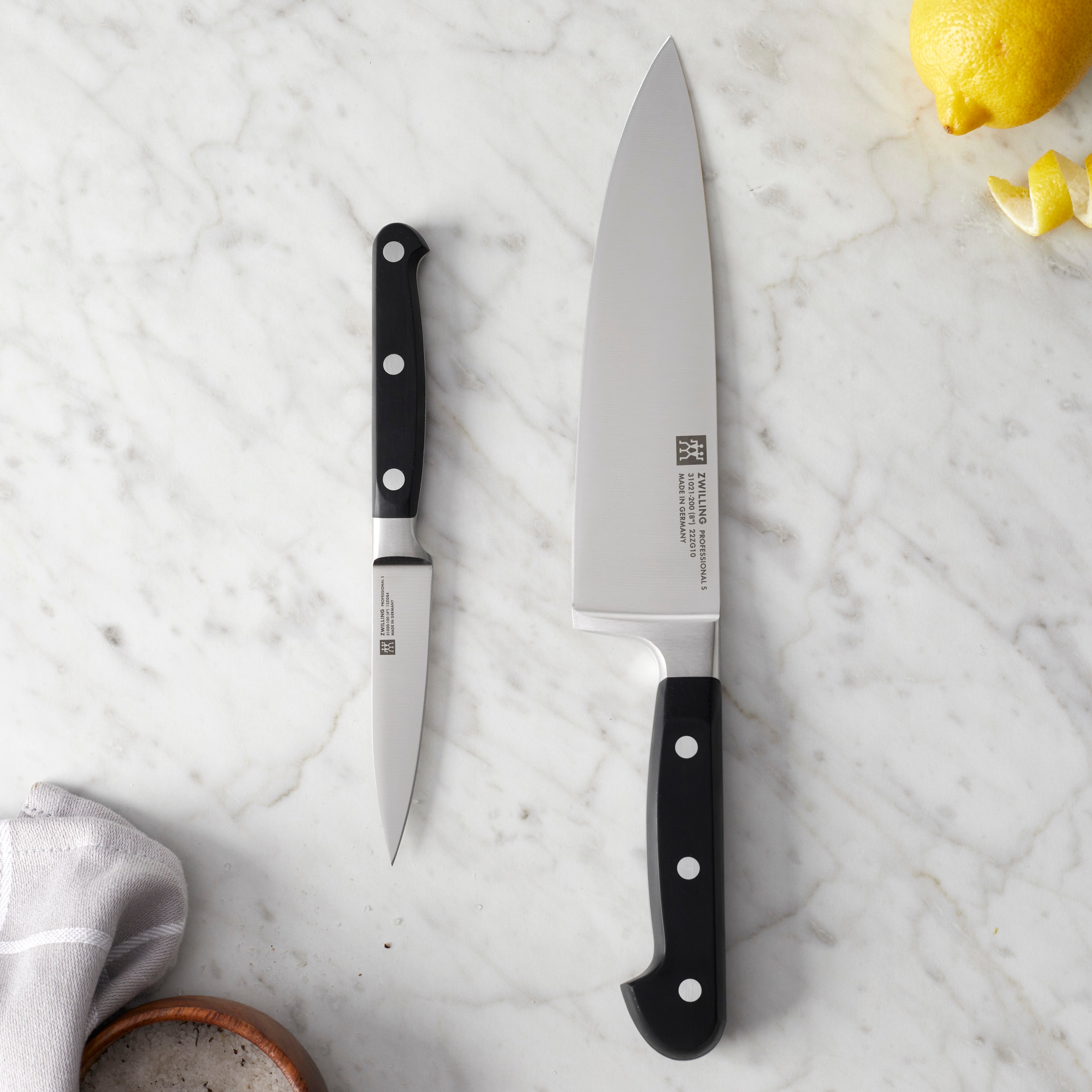 Zwilling Messer-Set "Pro" Edelstahl 18/10, aus einem Stück geschmiedet
