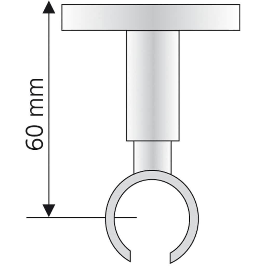 Liedeco Gardinenstangenhalter »Deckenträger, Träger 1-läufig "France" - 1 Stück«, (1 St.)