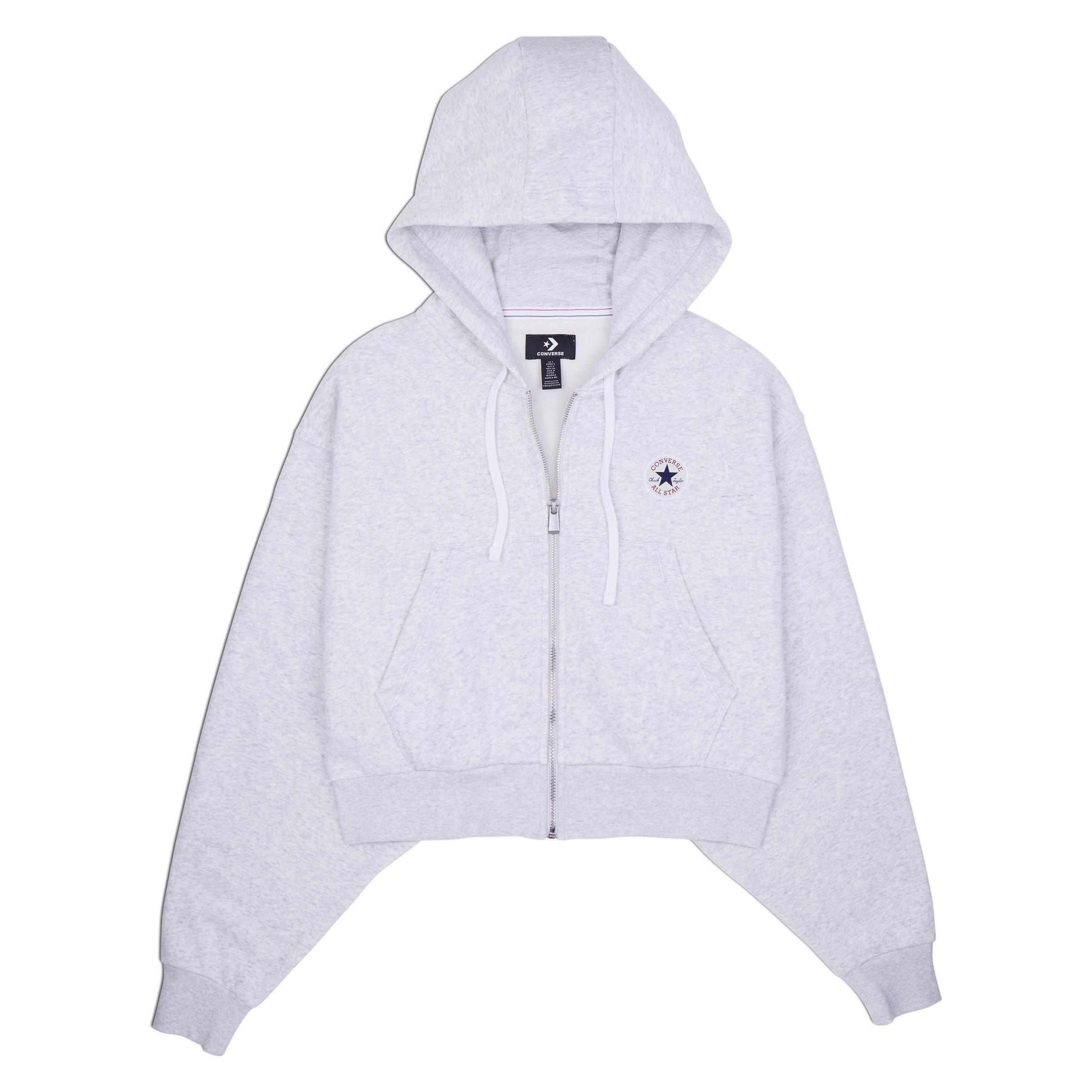 Converse "WOMENS CONVERSE RETRO FULL-ZIP HOODIE" cropped