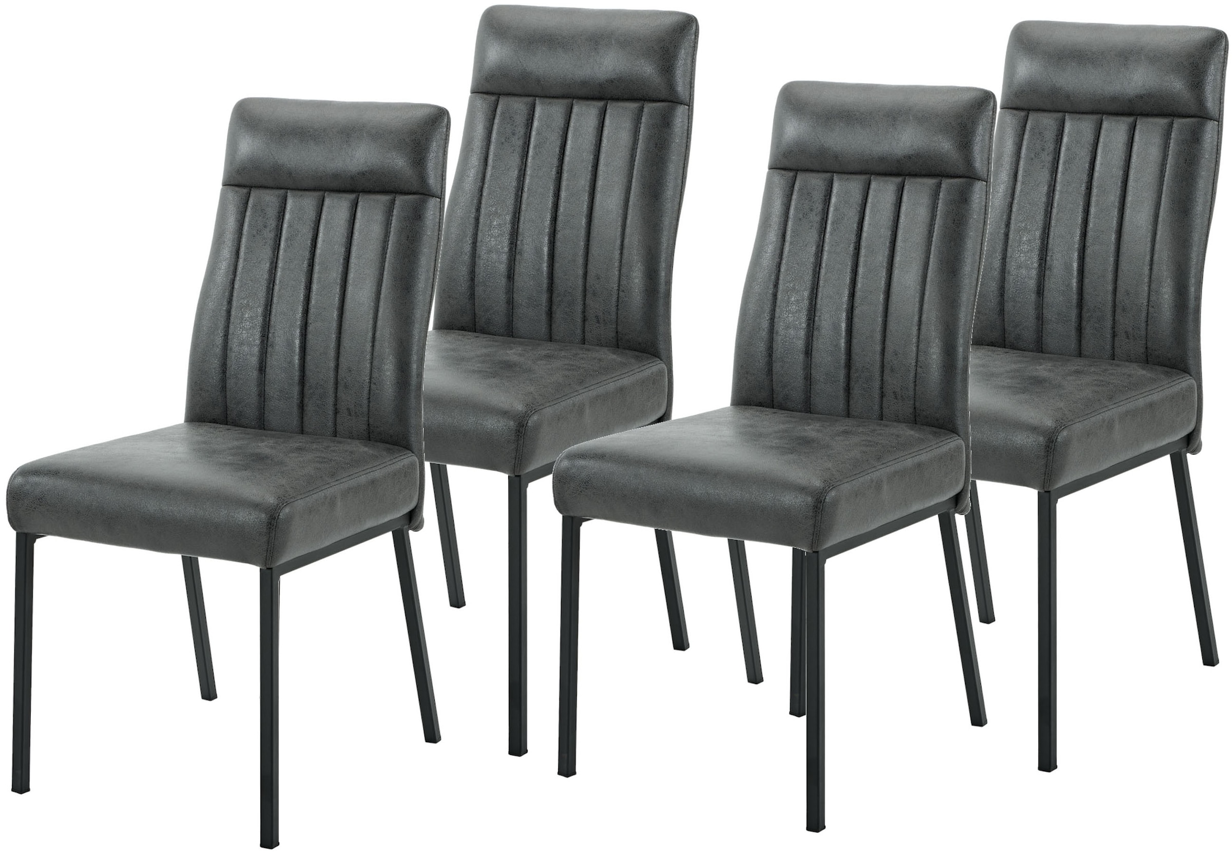 HELA 4-Fußstuhl "CATANIA" (Set) 4 Stk.4-Fuß, Federkorb, Vierkantrohrgestell günstig online kaufen