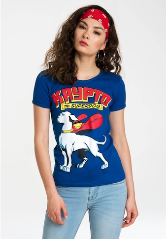 T-Shirt »Krypto the Superdog«, mit lizenziertem Originaldesign
