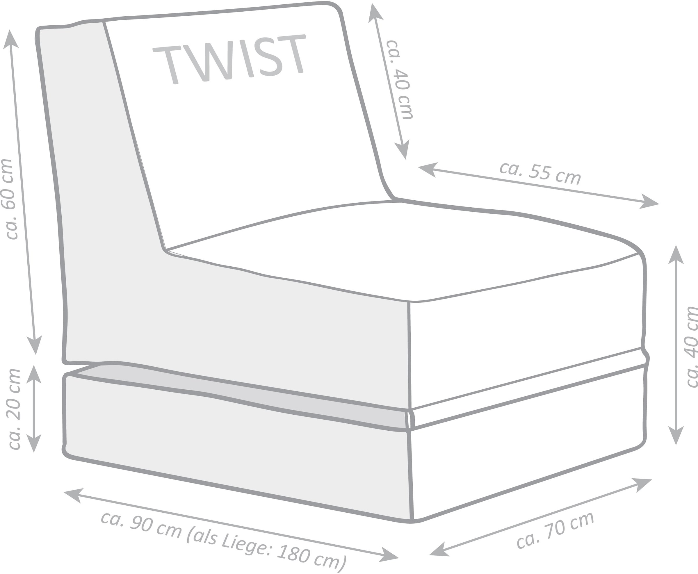 Magma Heimtex Sitzsack »Twist SCUBA«, (1 St.)