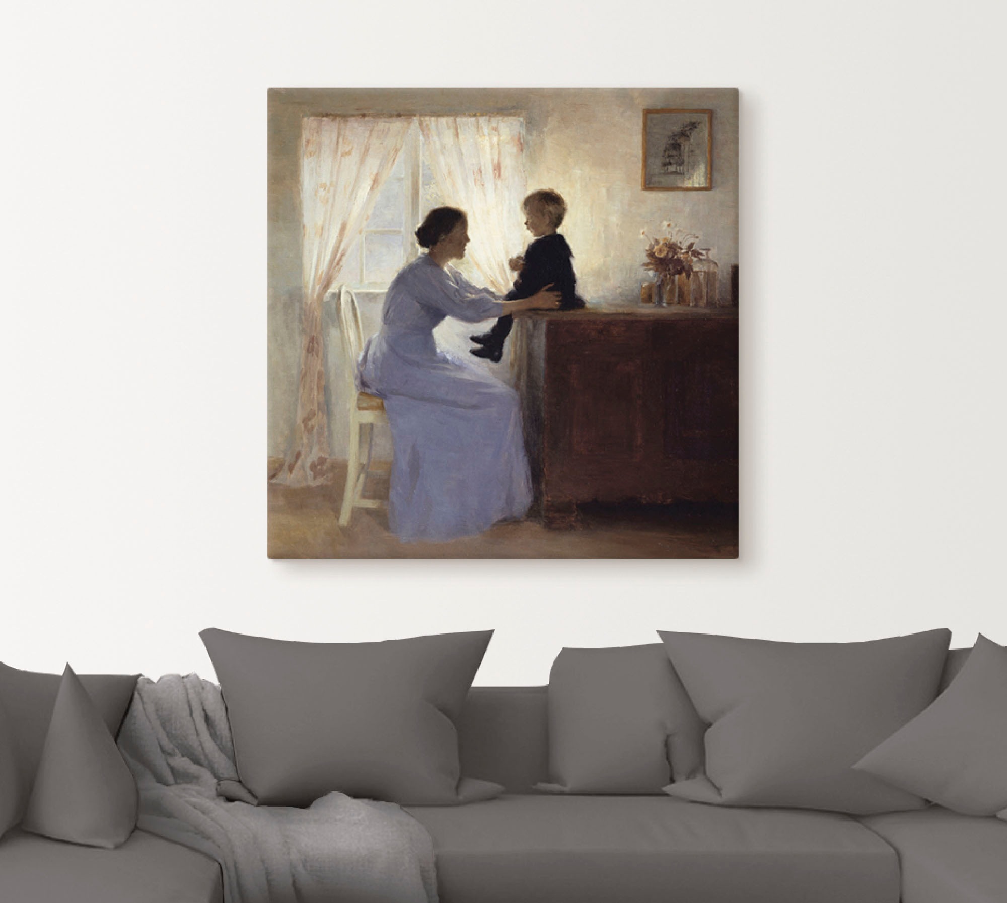 Artland Leinwandbild »Mutter und Kind. 1898«, Frau, (1 St.), auf Keilrahmen gespannt