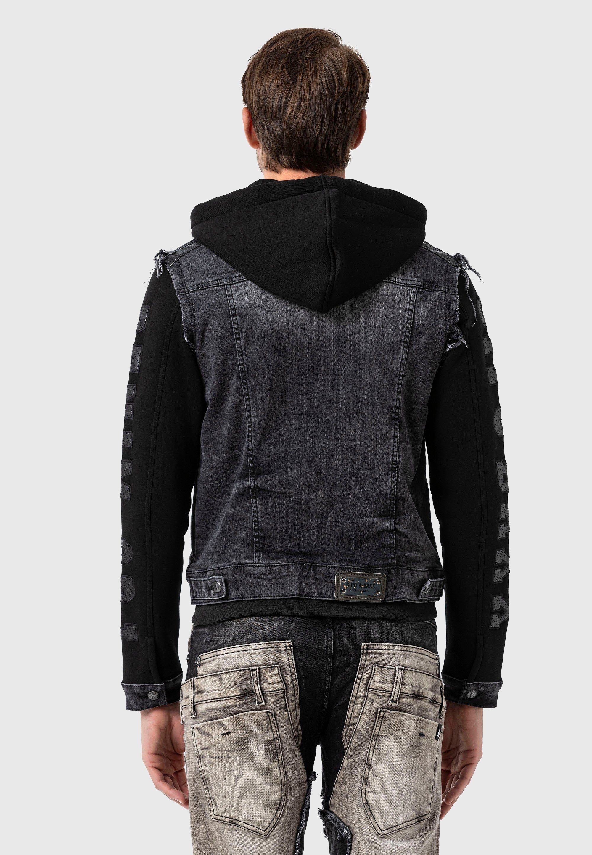 Cipo & Baxx Outdoorjacke »Jacke«, mit Kapuze, mit abnehmbarer Innenjacke