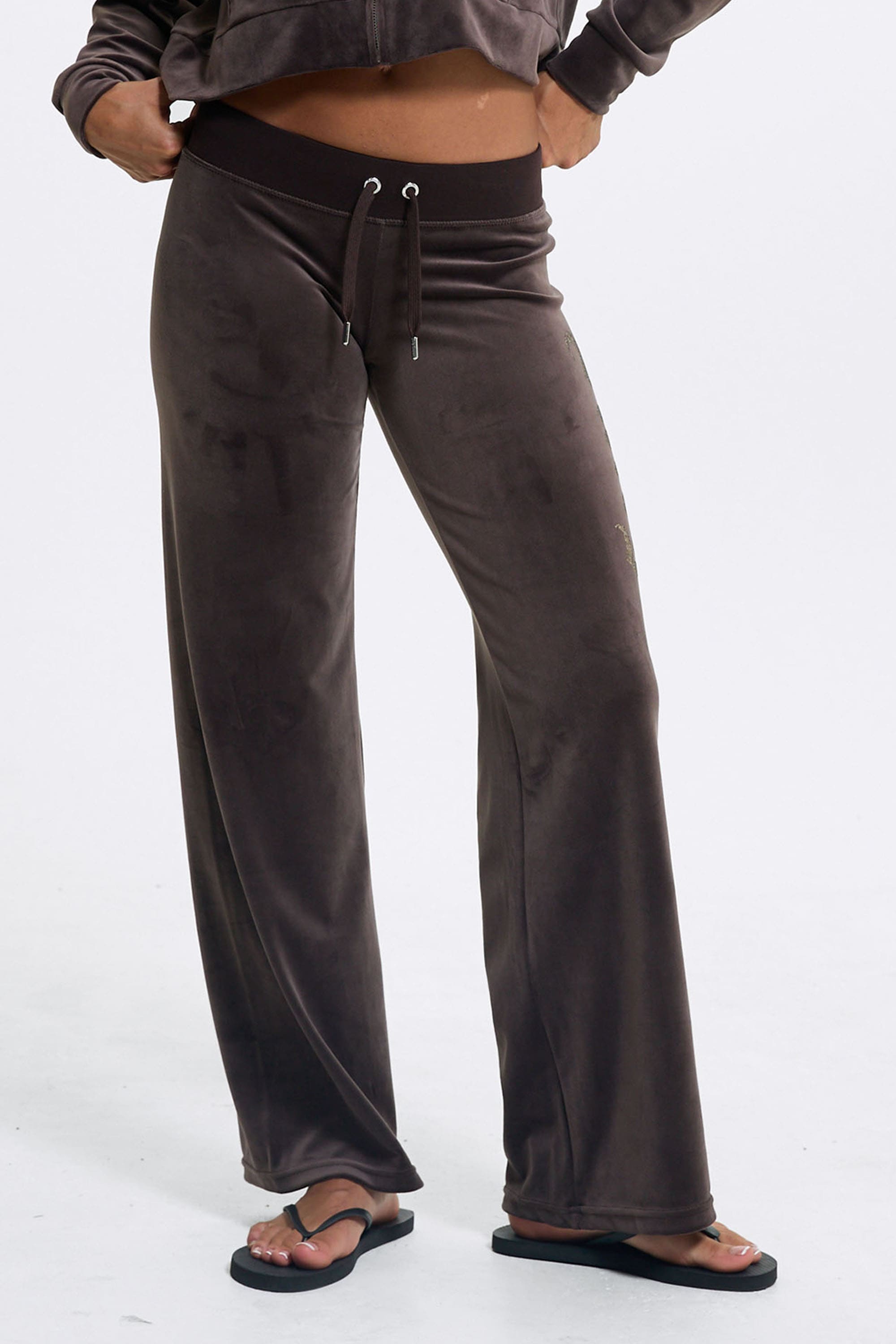 Juicy Couture Sweathose »OLD GOTHIC OG STRAIGHT TRACKPANT Damen«  Trainingshose Damen, Sweathose, Velour, Jogginghose mit Glitzer, Sale