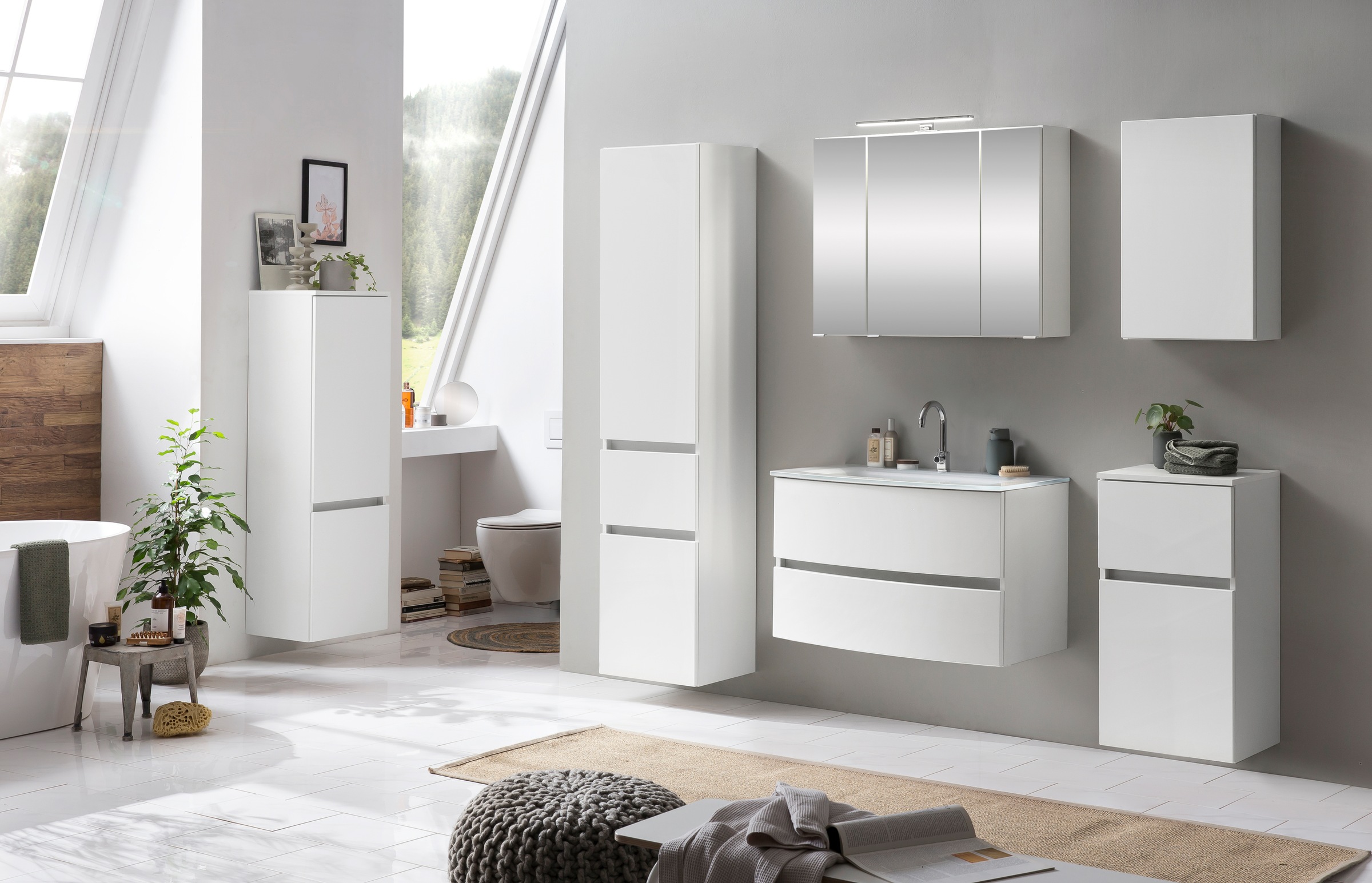 welltime Unterschrank »Kaunas«, 40 cm breit, mit Schubkasten, Soft-Close-Funktion