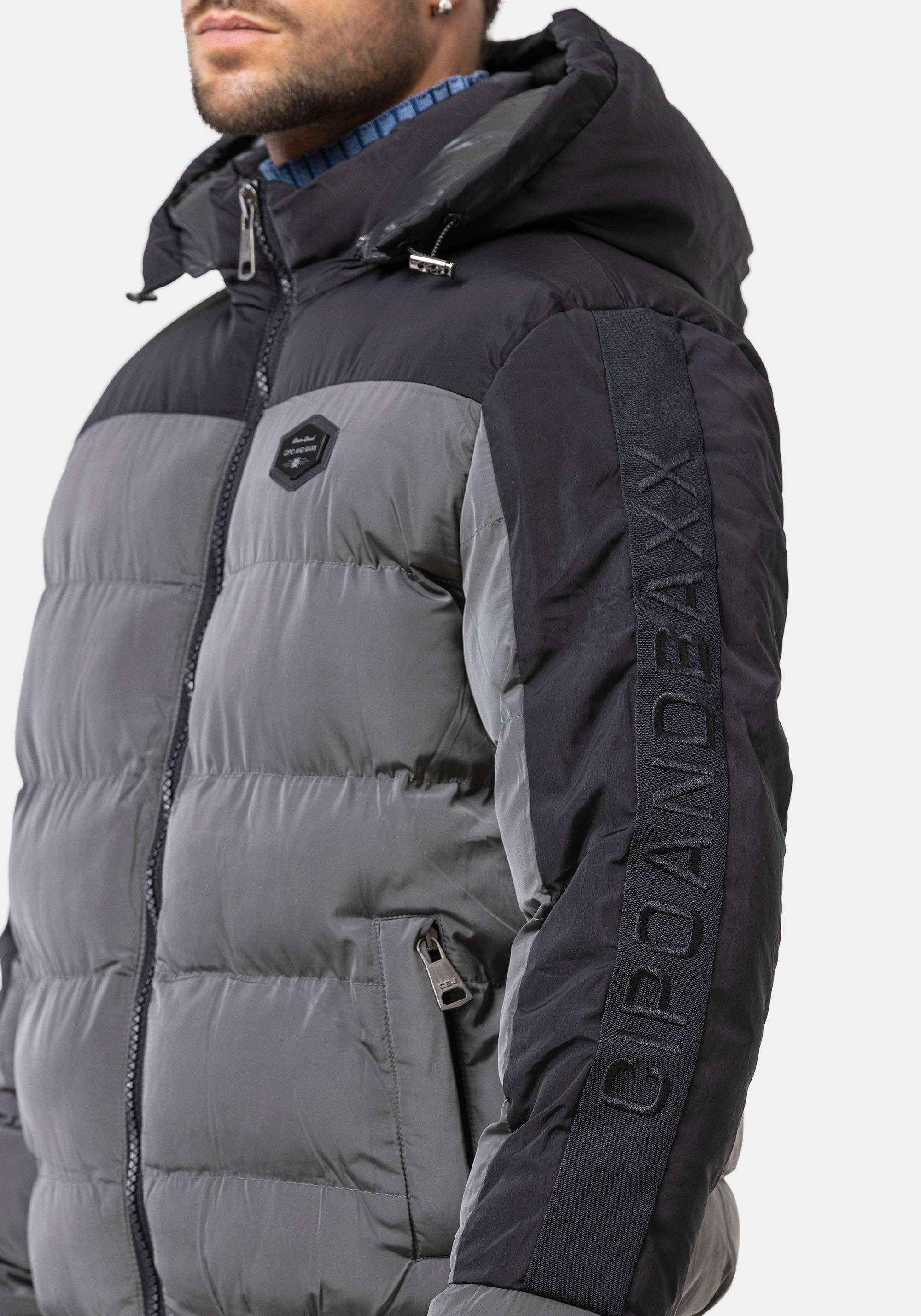 Cipo & Baxx Steppjacke mit Kapuze