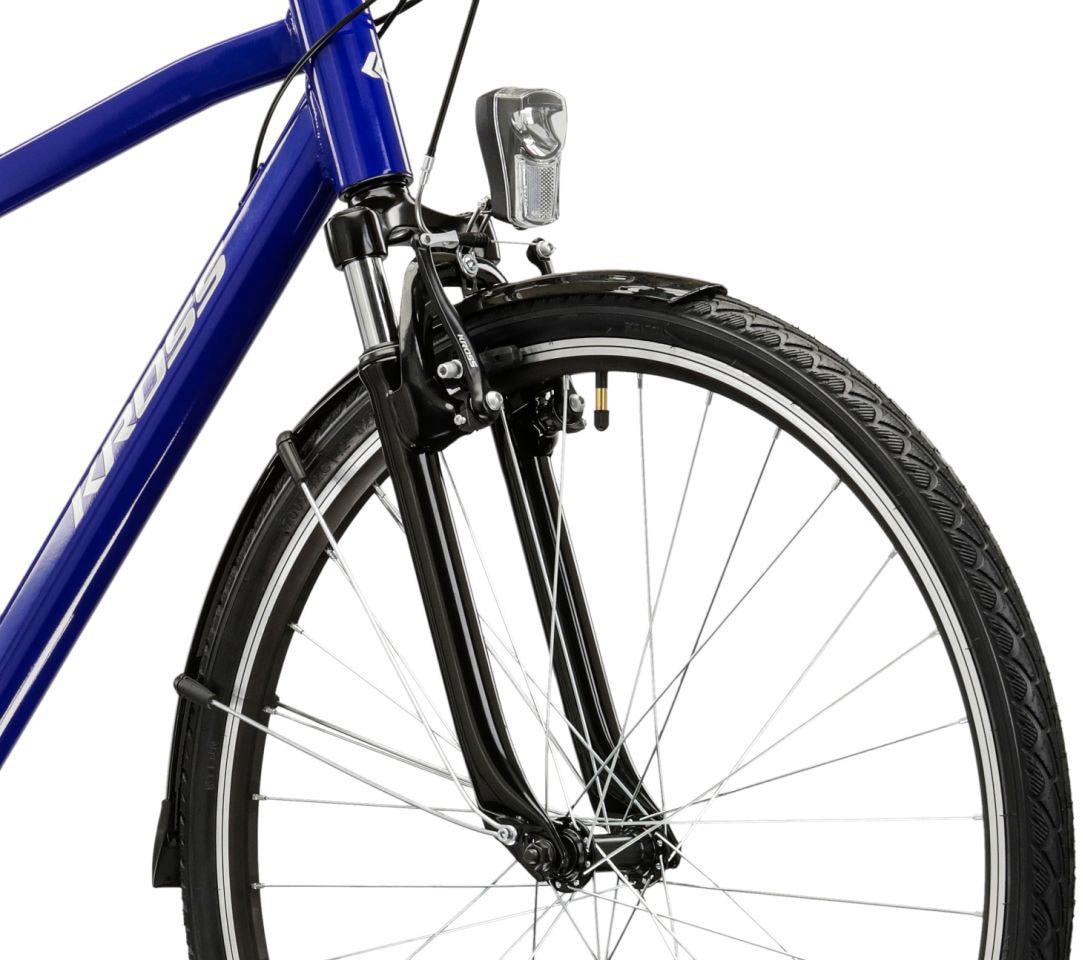 Kross Trekkingrad »Herren-Trekkingrad 28" Trans 1.0 Blau 21 Gänge« 21 Gang Shimano TOURNEY TY300 Schaltwerk Kettenschaltung