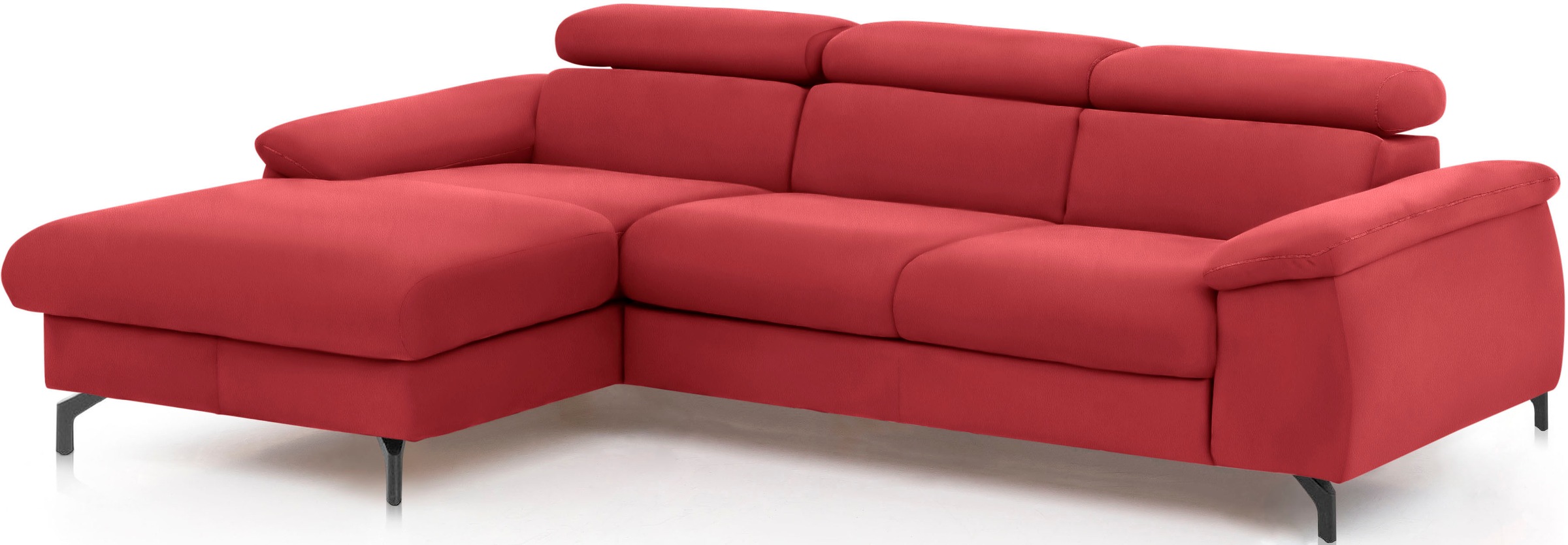 COTTA Ecksofa "Kitty L-Form, B: 242 cm" mit Kopfteilverstellung, optional B günstig online kaufen